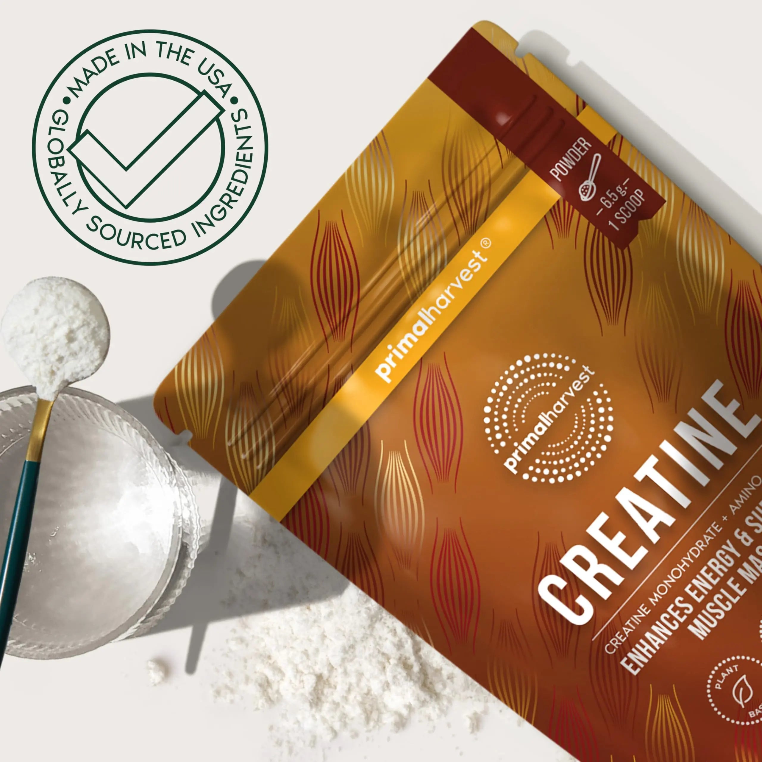 Primal Harvest Creatine Powder Supplement for Men and Women's Fitness, Workouts, and Muscle Growth, to Help Promote Recovery, Strength, Energy, and Endurance (1) Primal Harvest uk supplements