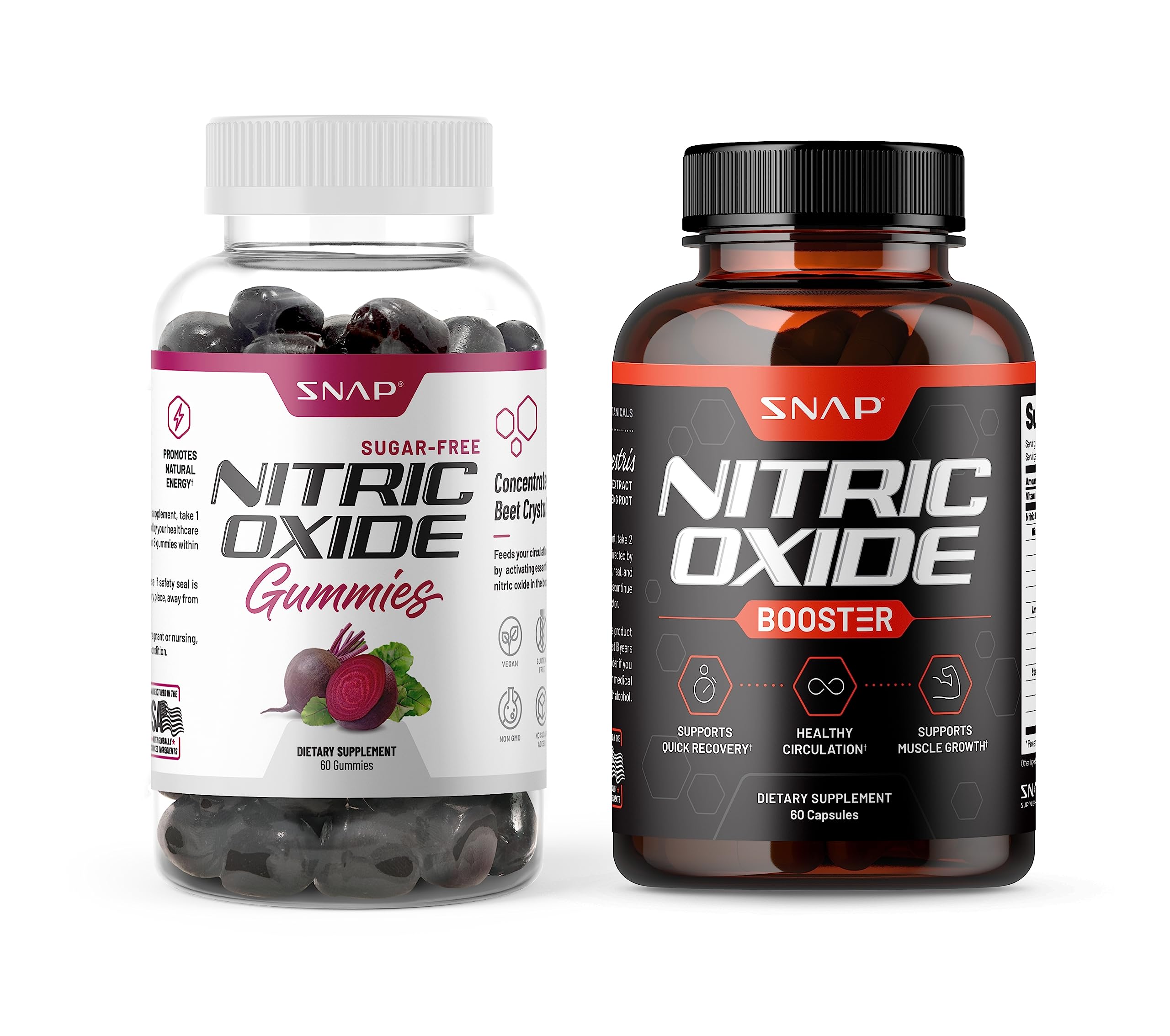 Snap Supplements Nitric Oxide Gummies and Capsules Snap Supplements uk supplements