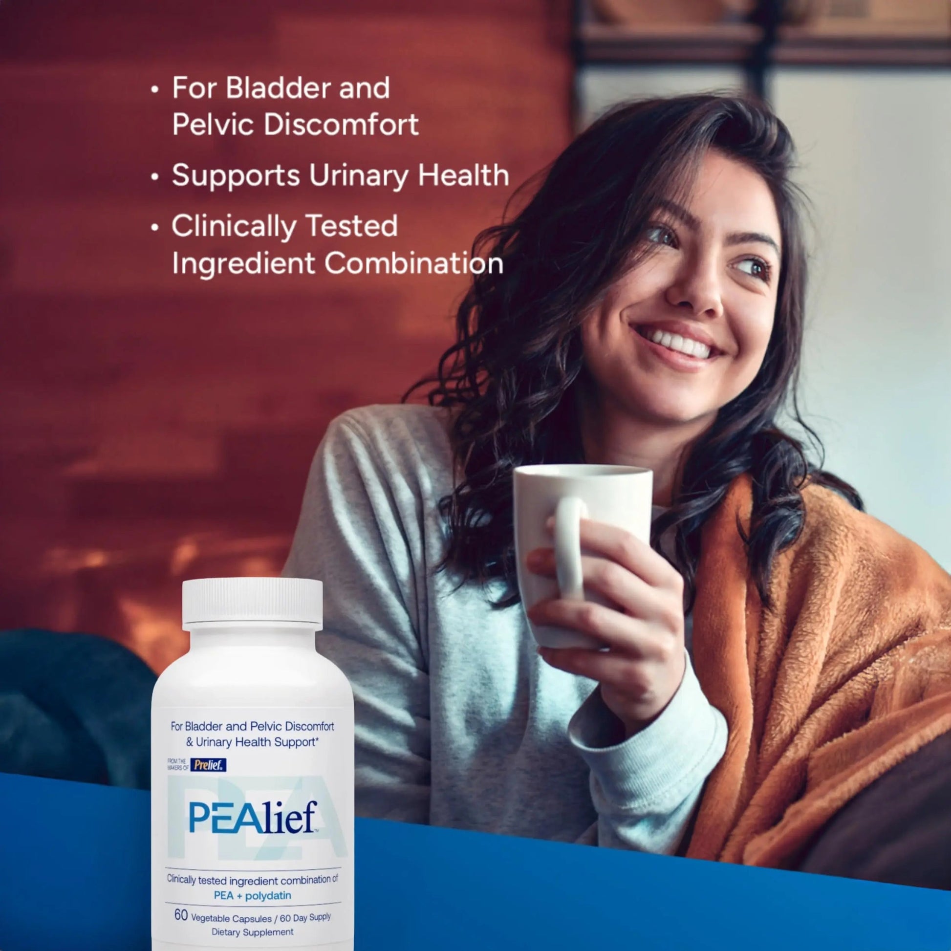PEAlief Pea + Polydatin – New Bladder & Urinary Comfort Support with Clinically Tested Ingredient Combination — One Pill Per Day, 60 Day Supply PEAlief uk supplements