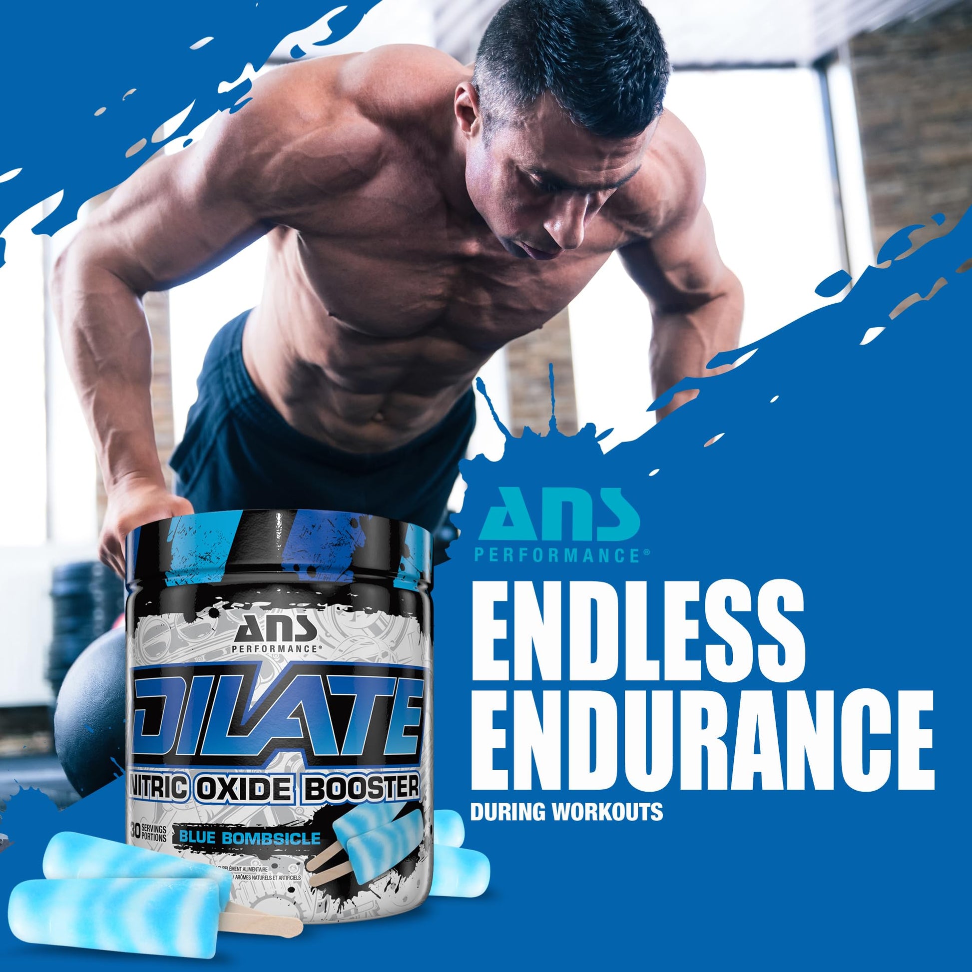 ANS Performance Dilate Pump PreWorkout Powder - Dietary Supplement - Maximizes ANS Performance uk supplements