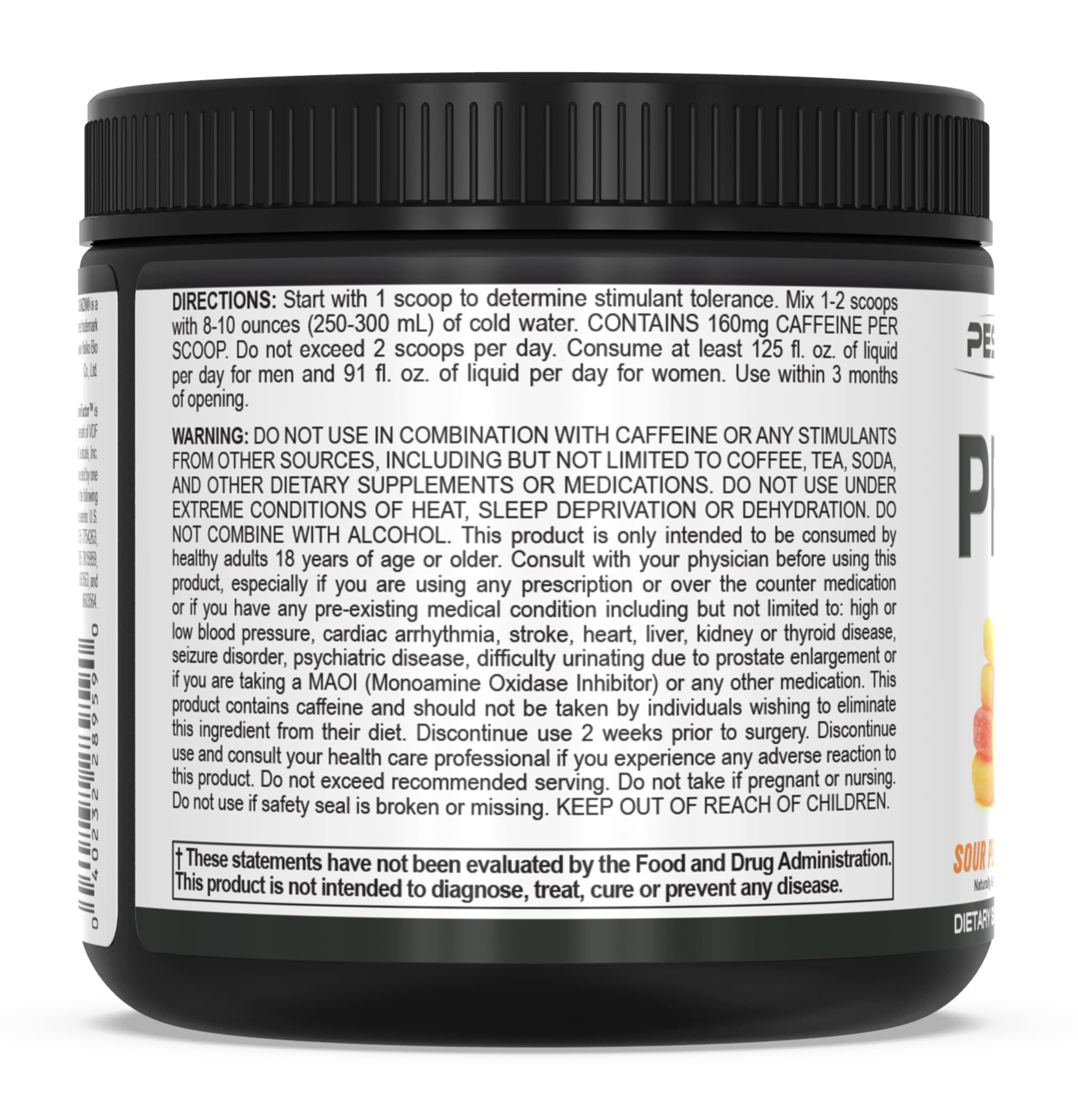 PEScience Prolific Pre Workout Powder, Sour Peach Candy, 40 Scoop, Energy Supplement PEScience uk supplements