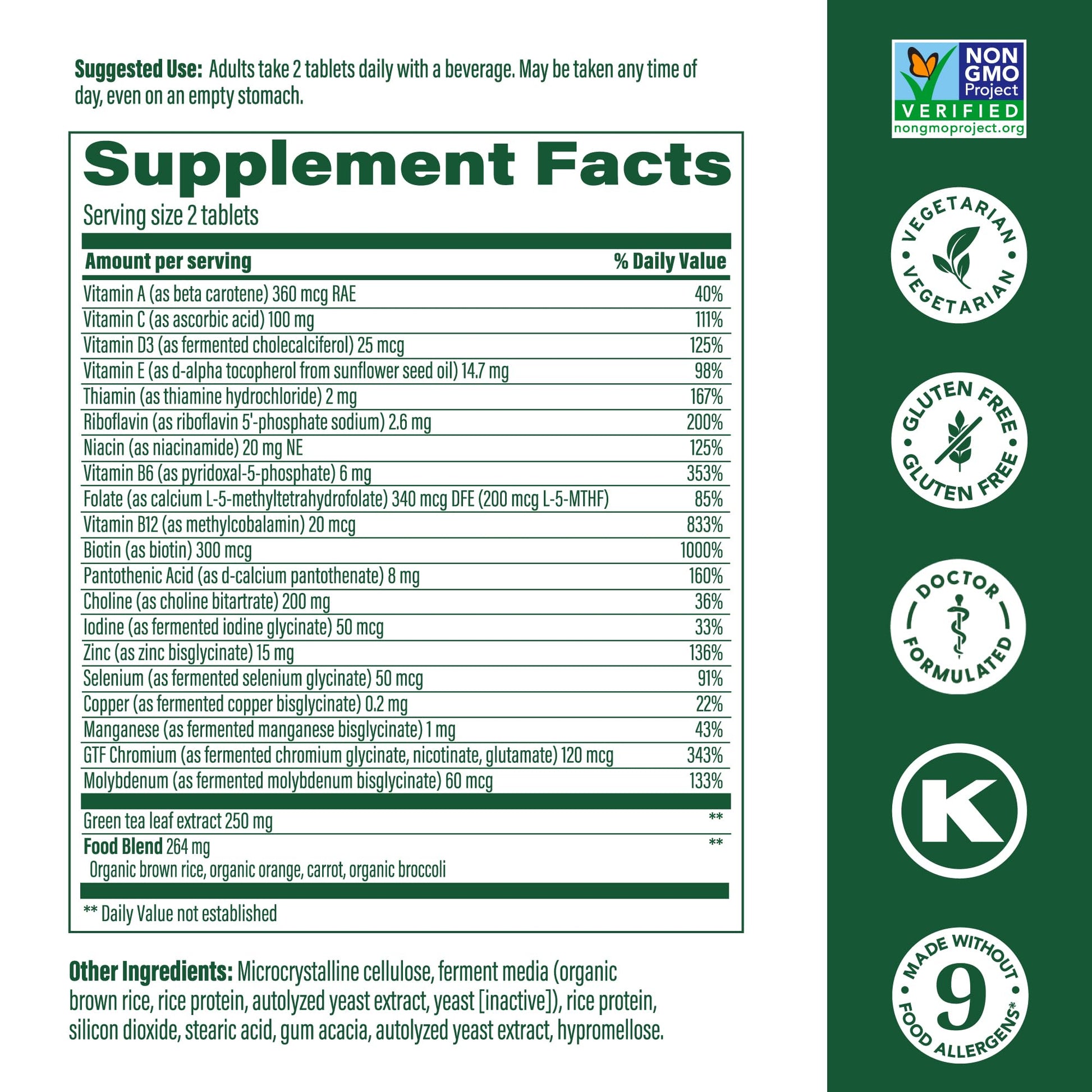MegaFood, Multi for Women 55+, Supports Optimal Health and Wellbeing, Multivitamin and Mineral Dietary Supplement, Gluten Free, Vegetarian, 60 tablets (30 servings) MegaFood uk supplements
