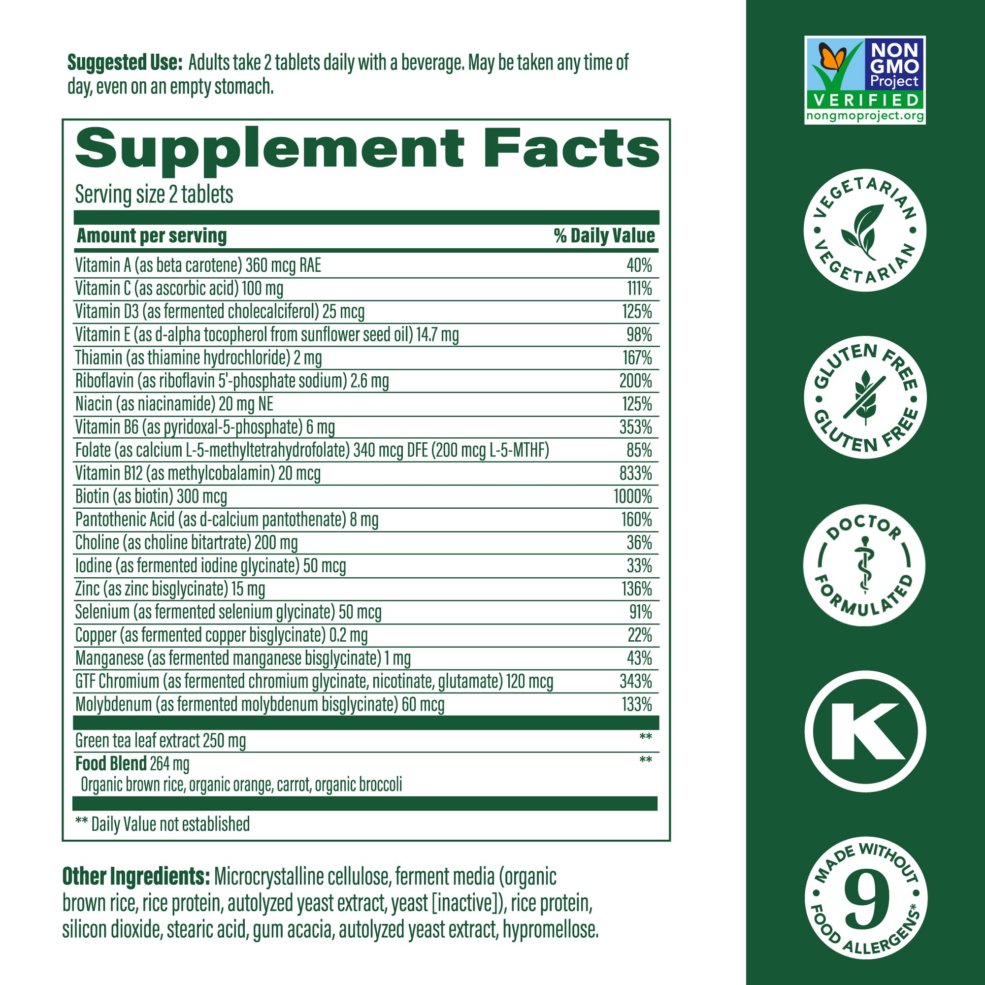 MegaFood, Multi for Women 55+, Supports Optimal Health and Wellbeing, Multivitamin and Mineral Dietary Supplement, Gluten Free, Vegetarian, 60 tablets (30 servings) MegaFood uk supplements