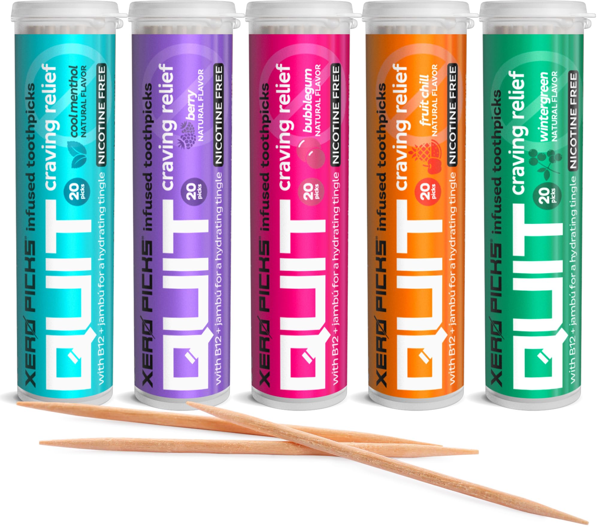 Xero Picks Infused Flavored Toothpicks to Help Quit Smoking - Nicotine Xero Picks uk supplements