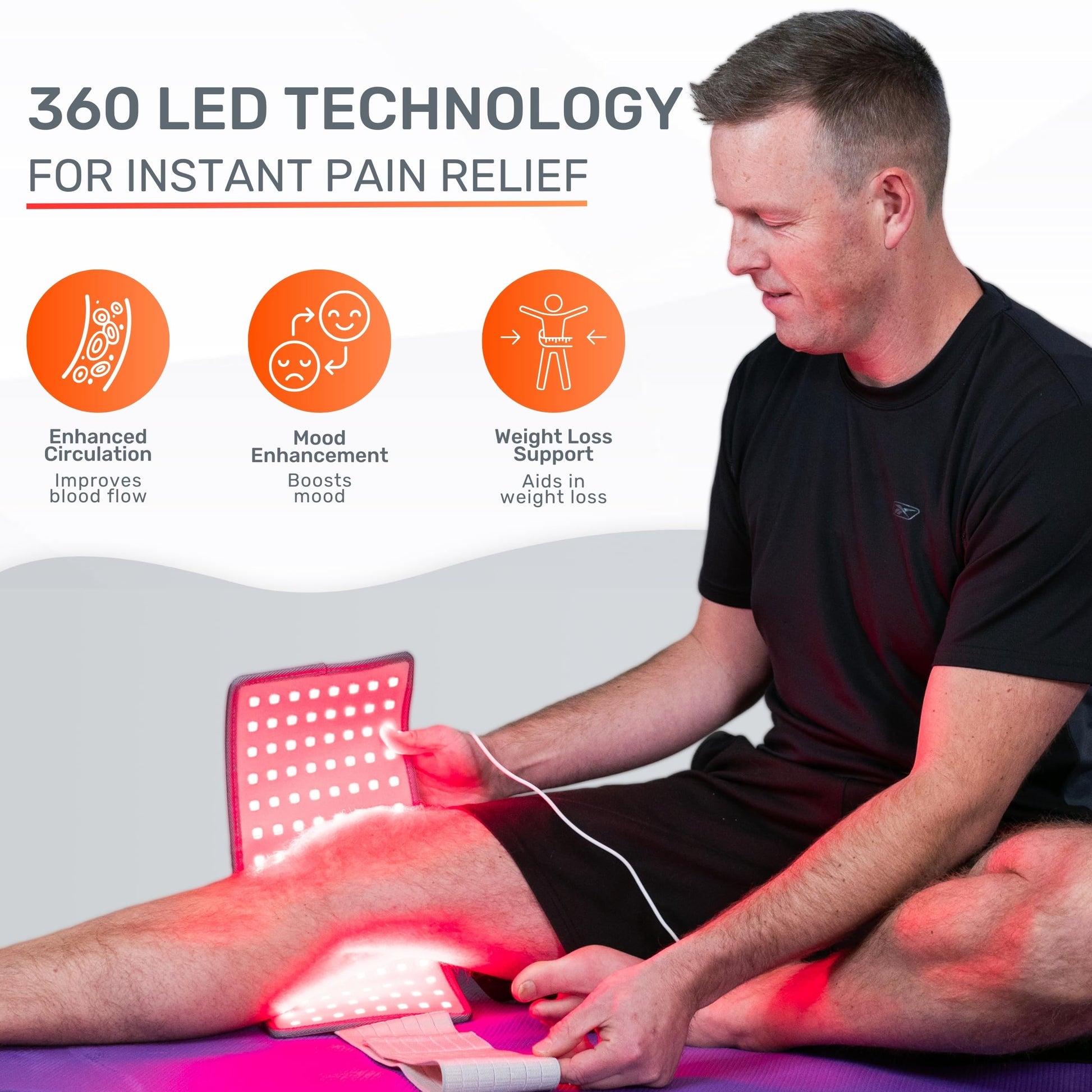 LOOKEE HealGlow Pro Medical Infrared & Red-Light Therapy Belt - LED Technology - 60W Powerful LOOKEE uk supplements