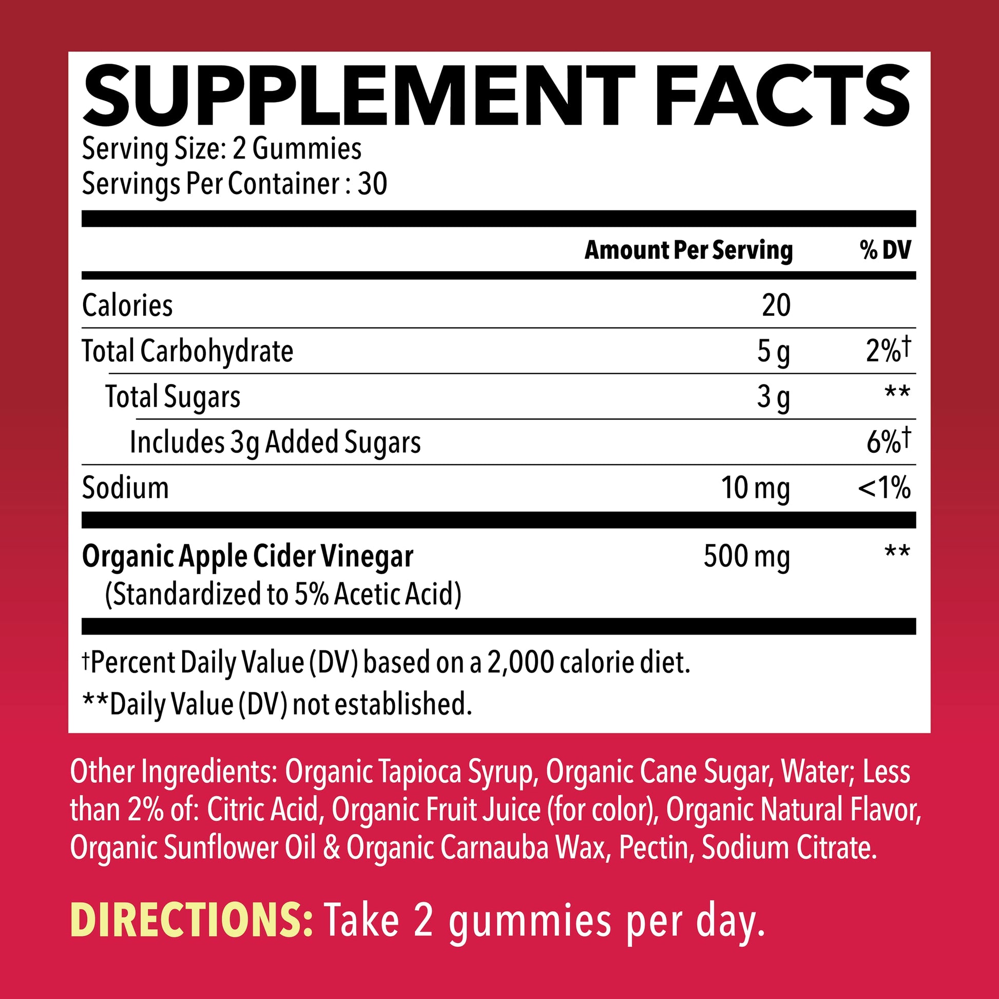 Organic Apple Cider Vinegar Gummies Detox | The Mother Enzyme | ACV Gummy HAVASU NUTRITION uk supplements