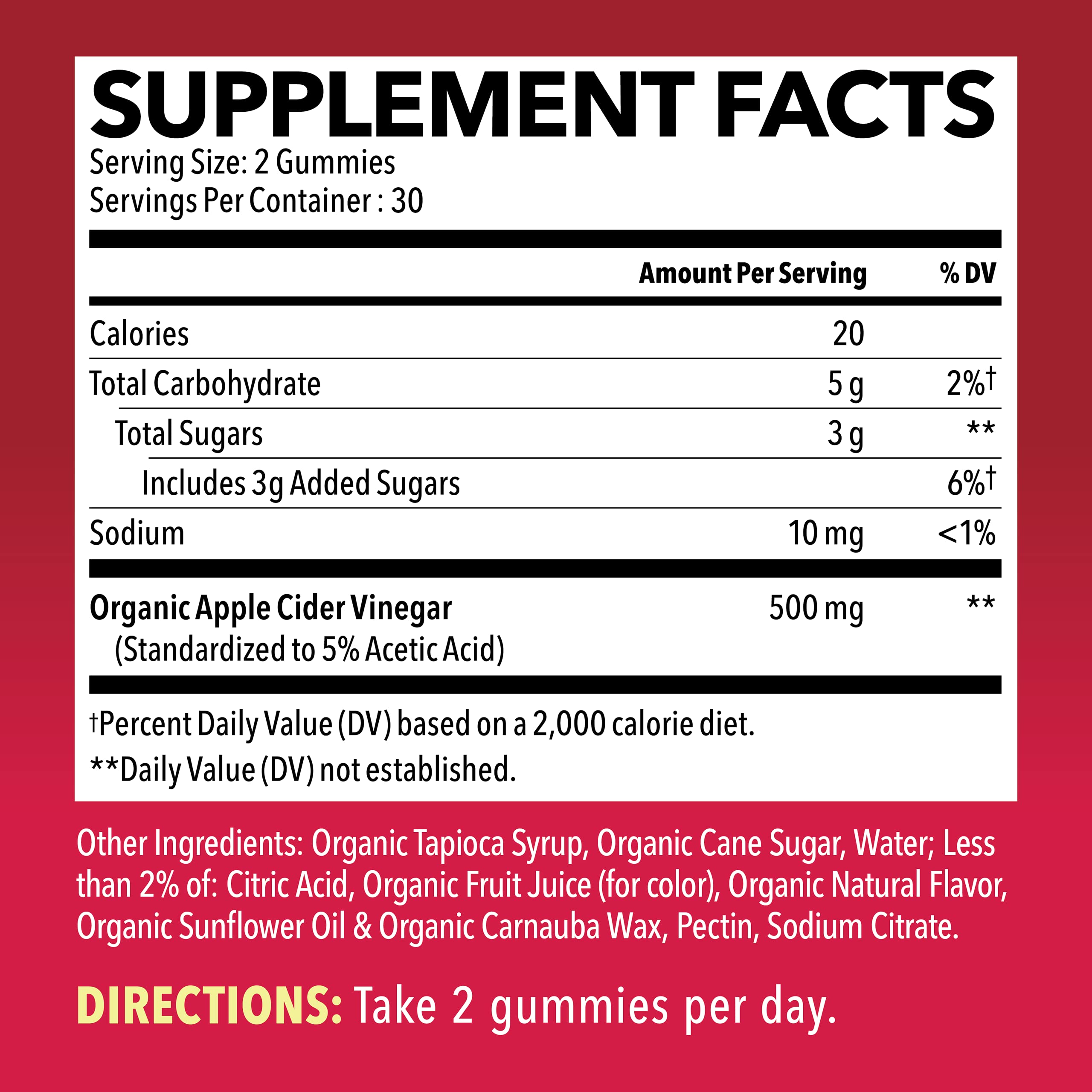 Organic Apple Cider Vinegar Gummies Detox | The Mother Enzyme | ACV Gummy HAVASU NUTRITION uk supplements