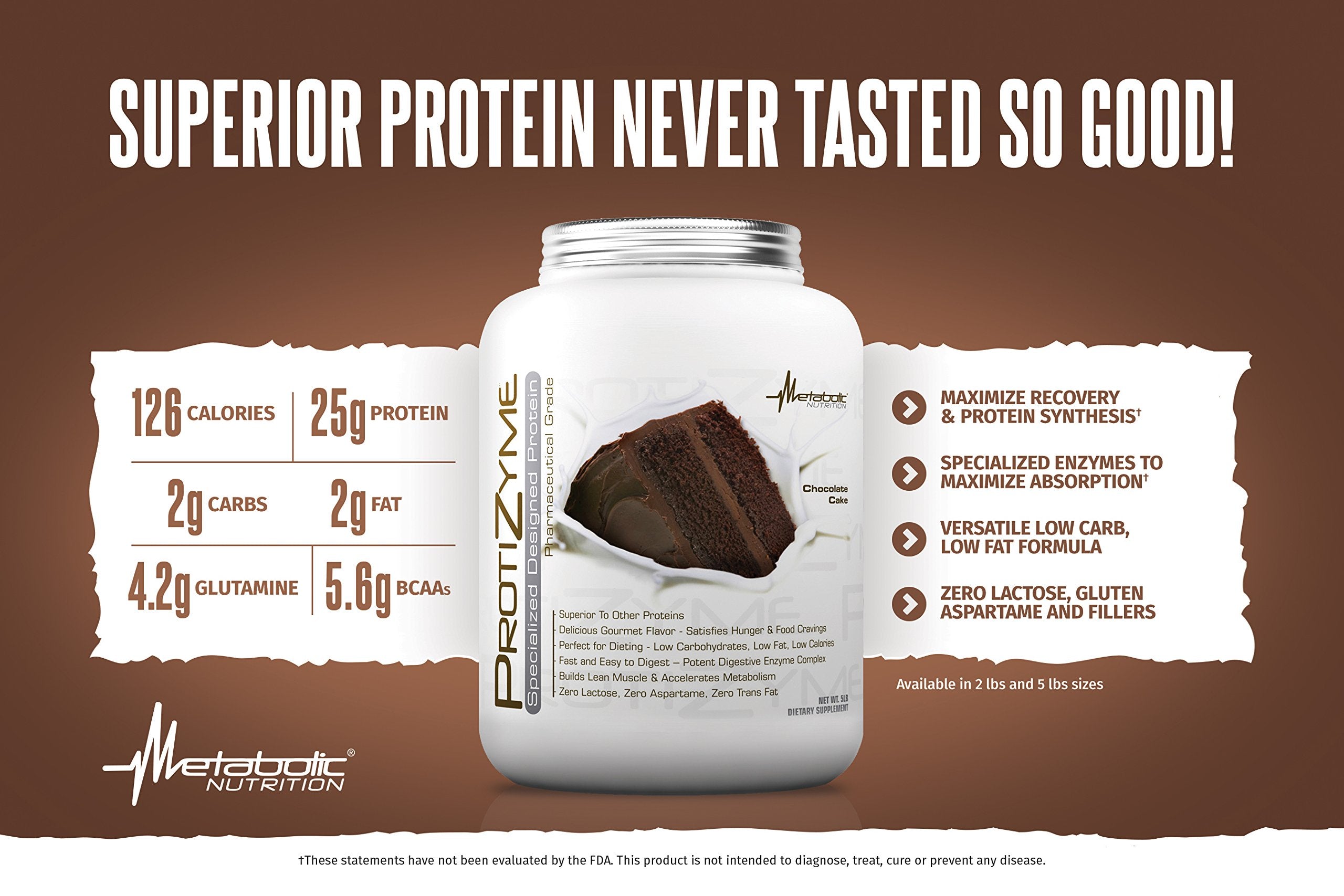 Metabolic Nutrition | Protizyme | 100% Whey Protein Powder | High Protein, Low Carb Metabolic Nutrition uk supplements