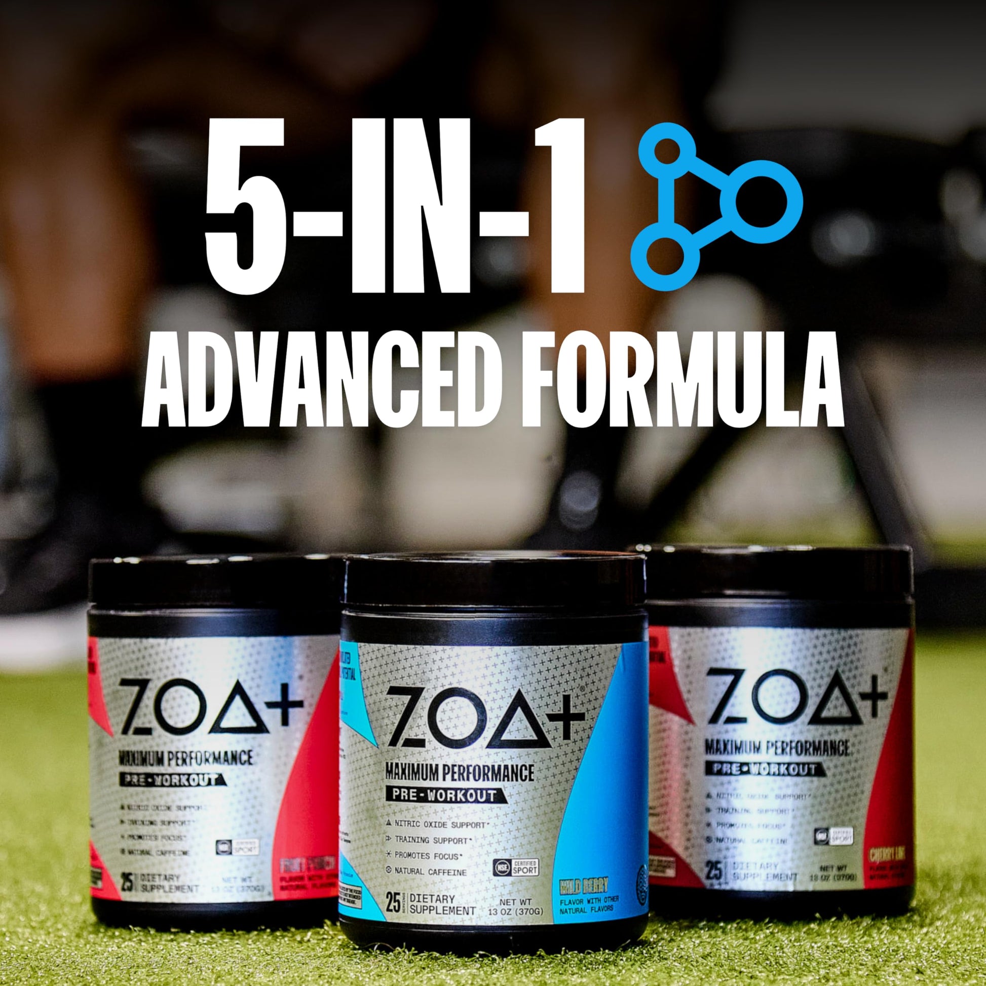 ZOA+ Pre Workout Powder, Fruit Punch - NSF Certified for Sport with Zero Sugar, Electrolytes ZOA uk supplements