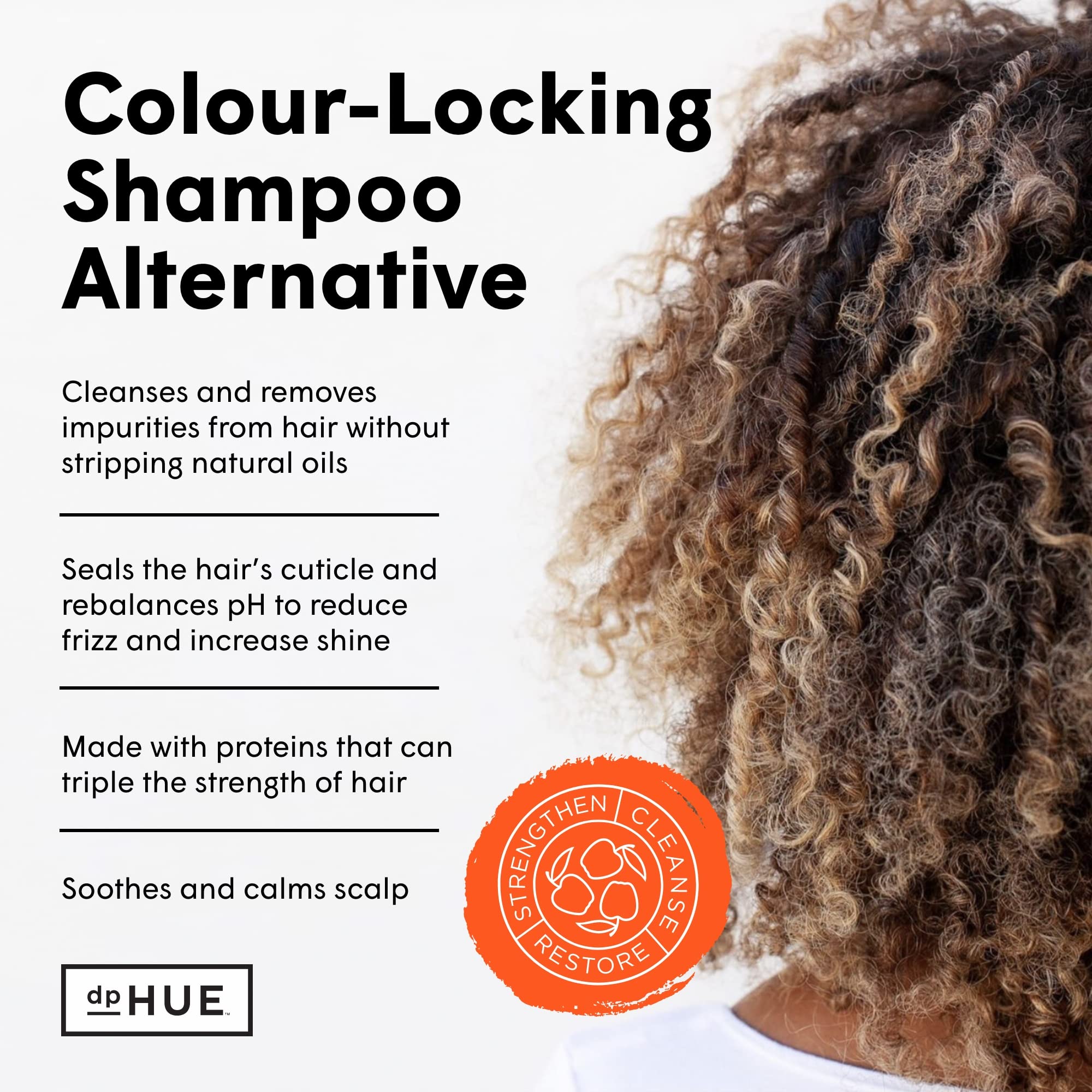 dpHUE Apple Cider Vinegar Hair Rinse, 20 oz - Shampoo Alternative & Scalp Cleanser dpHUE uk supplements