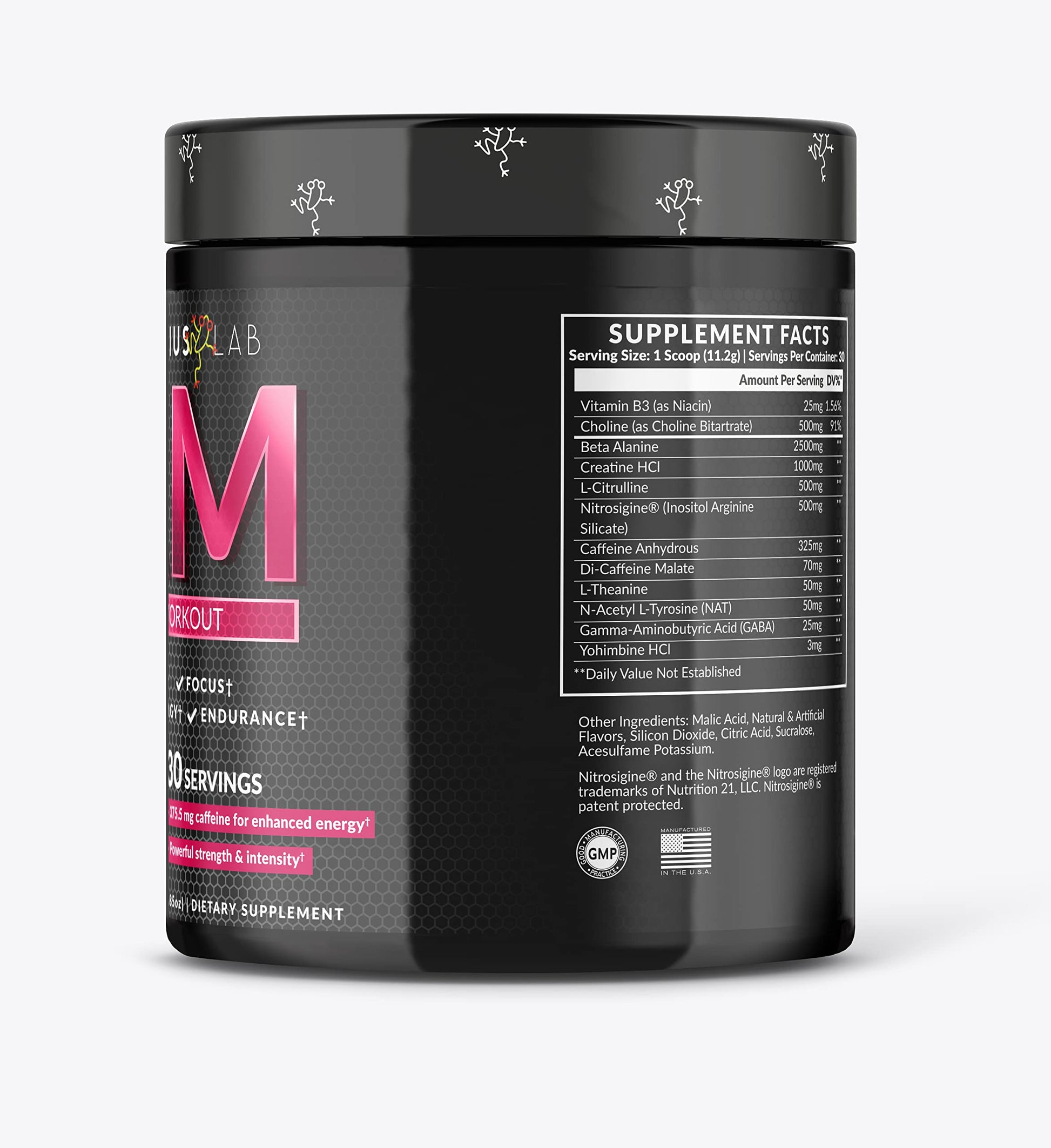 PHYBIUS Lab AM Pre-Workout (Sour Watermelon) Focus, Strength, Powder, 30 Servings PHYBIUS Lab uk supplements
