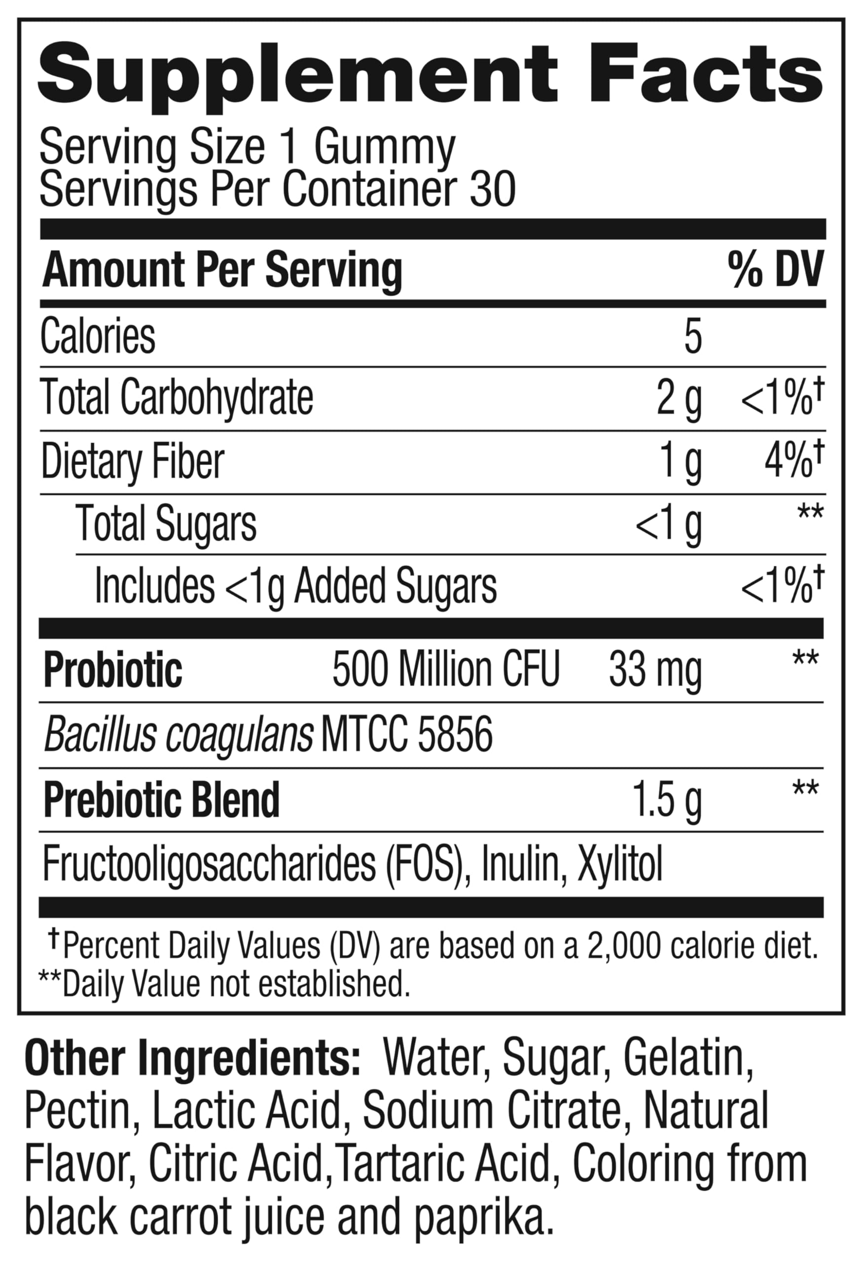 OLLY Probiotic + Prebiotic Gummy, Digestive Support and Gut Health, 500 Million CFUs, Fiber, Adult Chewable Supplement for Men and Women, Peach, 30 Day Supply - 30 Count OLLY uk supplements