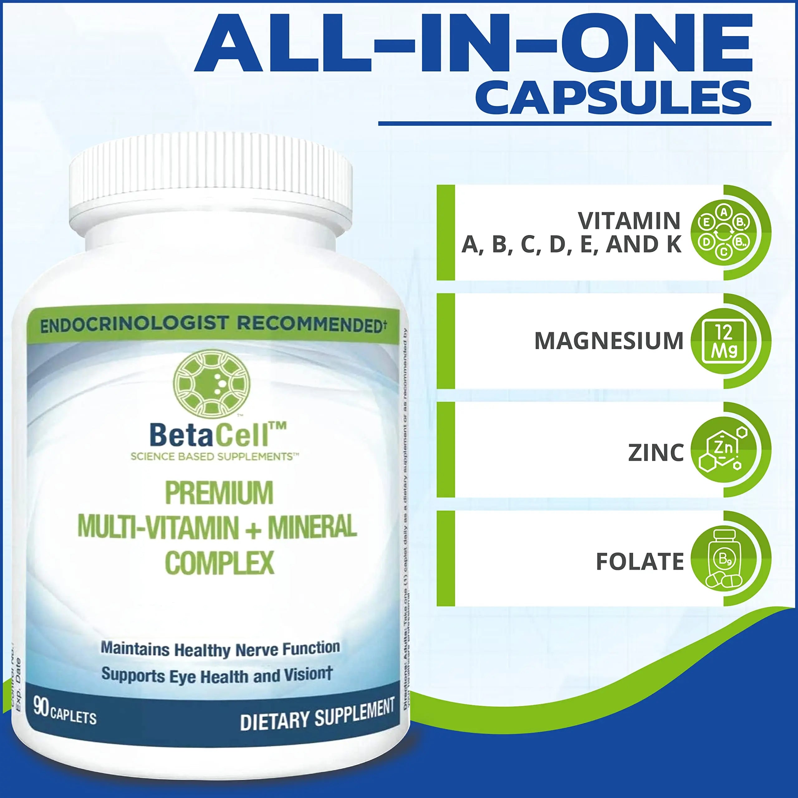 BETACELL Multivitamin Mineral Complex - Multivitamin for Men and Women - Vitamin Supplements - Pure Encapsulations Multivitamin BETACELL uk supplements