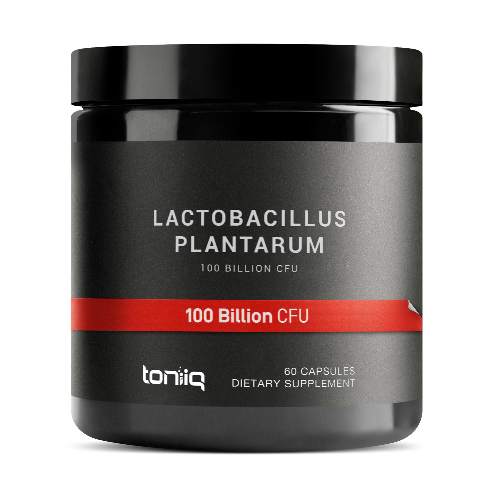 Toniiq Lactobacillus Plantarum – 100 Billion CFU High-Strength Single-Strain Probiotic with FOS – Delayed-Release Veggie Capsules – Third-Party Tested Potency – 60 Capsules Toniiq uk supplements