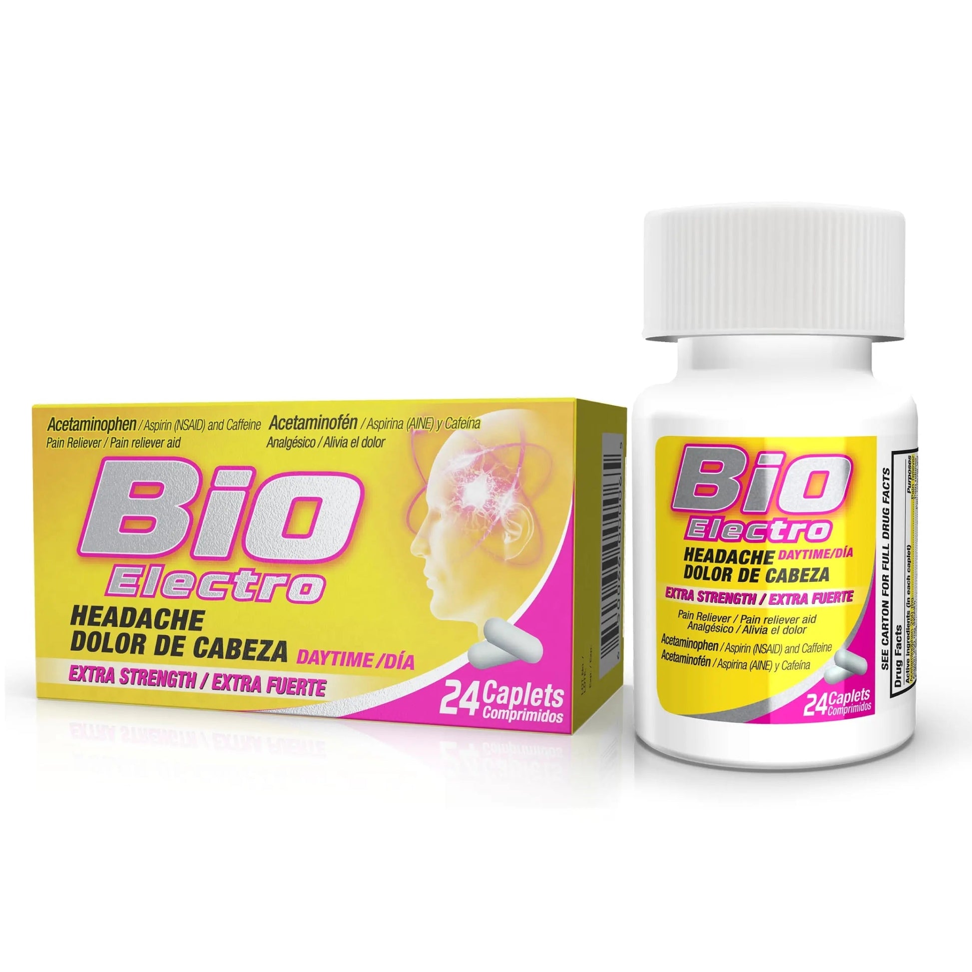 BioElectro Extra Strength Pain & Headache Relief Tablets, 24 Count BioElectro uk supplements