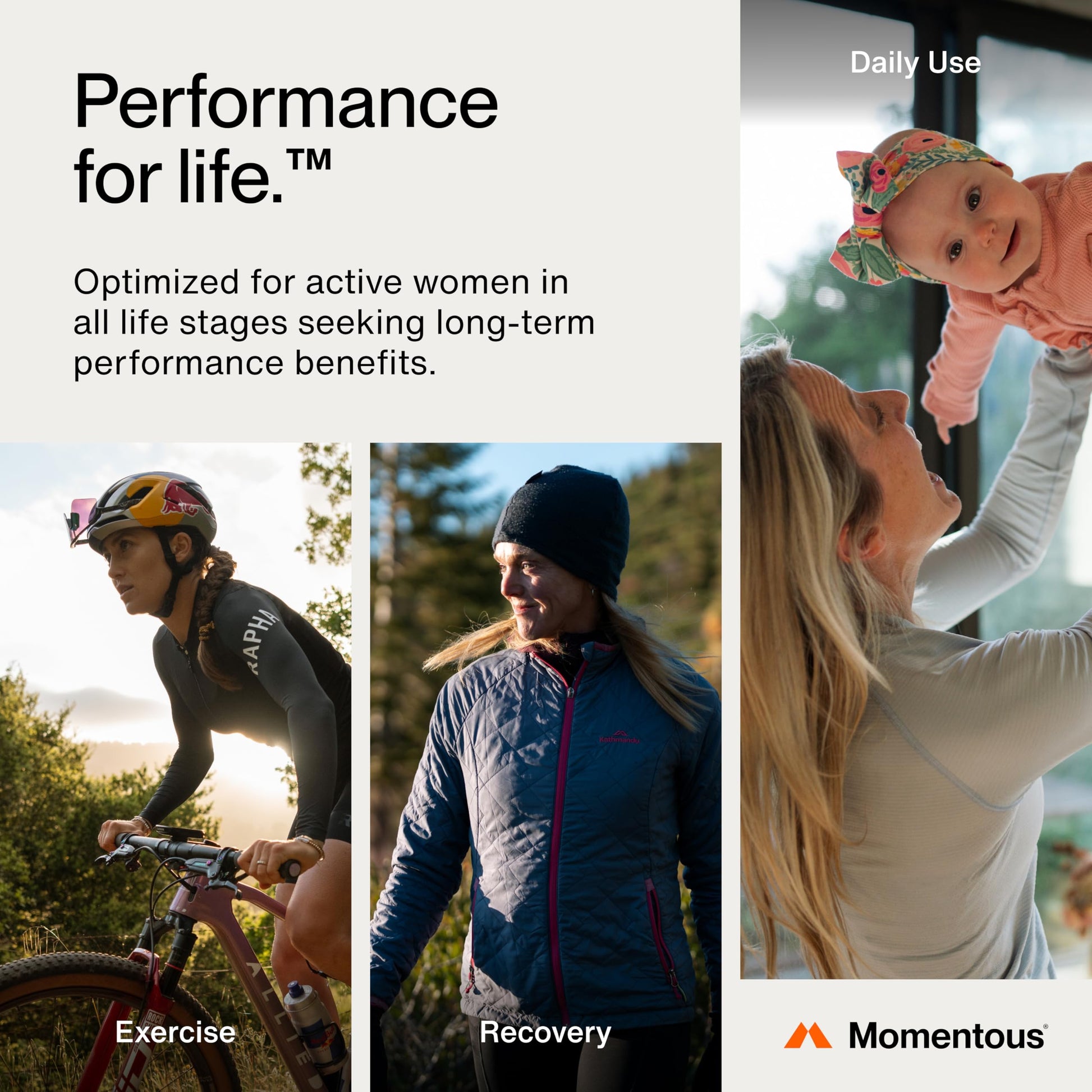 Momentous The Women's Three Bundle - Iron+, Calcium, & Vitamin D3 (2,000 IU) - 3 Critical Nutrients for All Women in 1 Daily Supplement System - NSF Certified for Sport - Gluten-Free - 60 Servings Momentous uk supplements