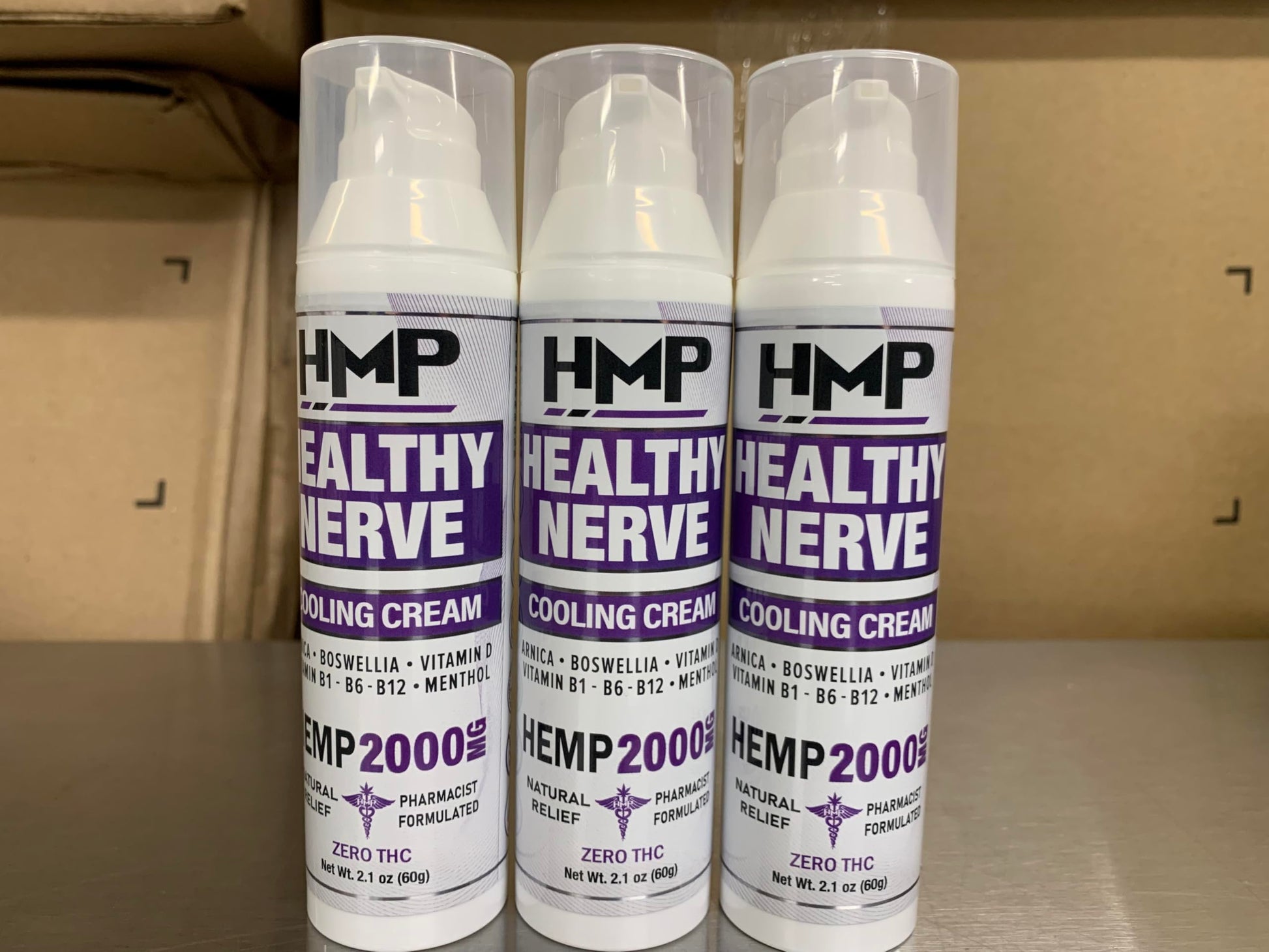HMP BRANDS Neuropathy Cream Nerve Hemp Cream 2000mg Maximum Strength for Feet, Hands, Legs, Toes, Back. Natural Arnica, Vitamin D3 B1 B6 B12 w Menthol, Made in USA 2.1oz HMP BRANDS uk supplements