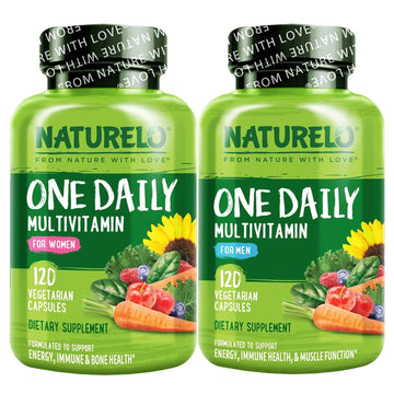 NATURELO One Daily Multivitamin for Men, 120 Vegetarian Capsules One Daily Multivitamin for Women NATURELO uk supplements