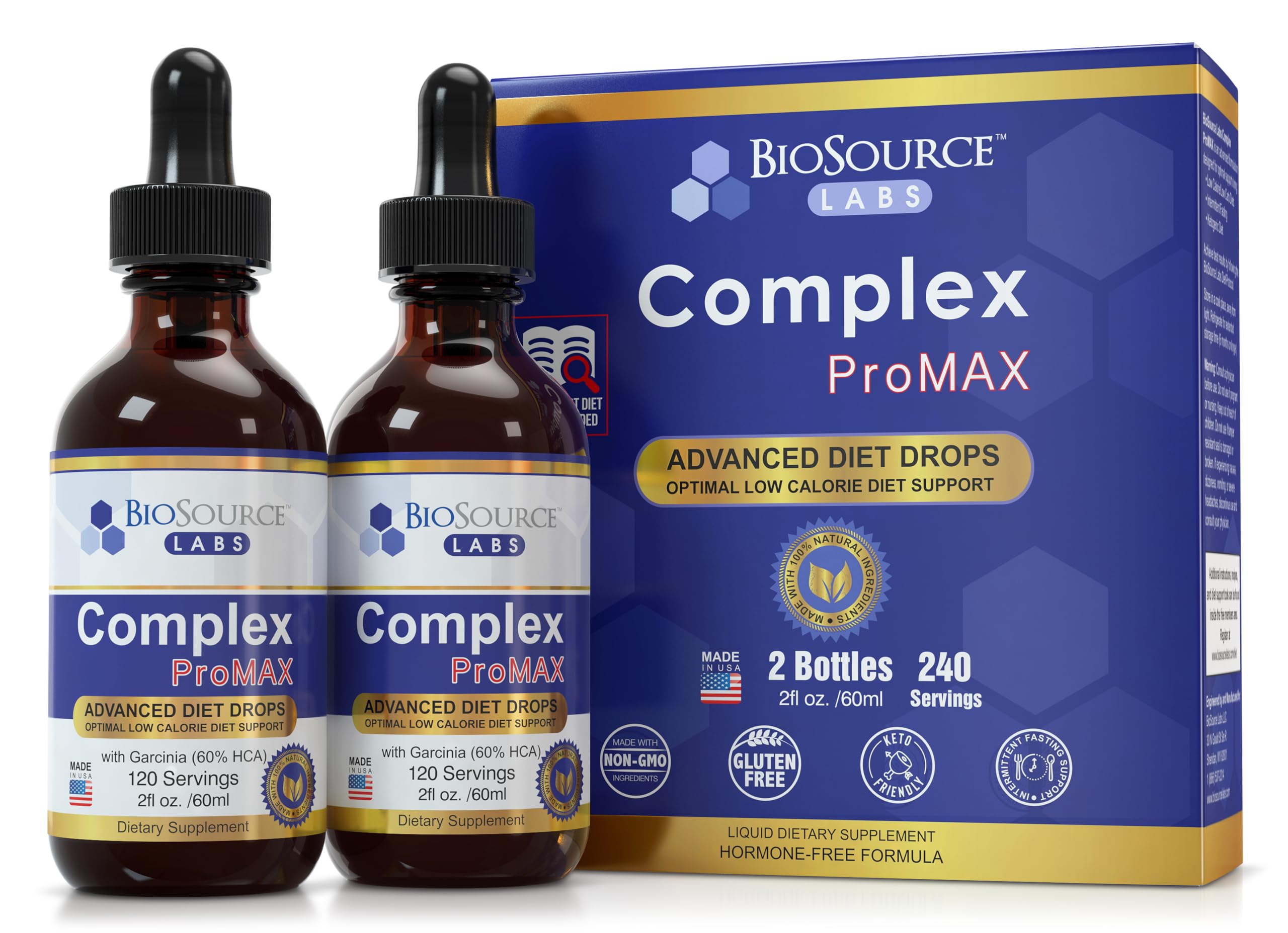 BioSource Labs Complex ProMAX Premium Diet Drops (2 x 2 oz Bottle) BioSource Labs uk supplements