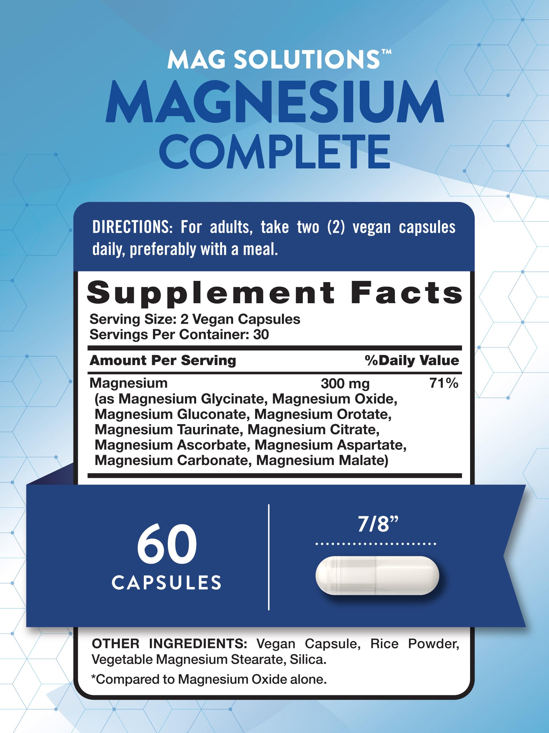 Nature's Truth Magnesium Complex Supplement 10 Forms | 300mg | 60 Capsules | Glycinate, Citrate, Plus More | Vegan, Non-GMO & Gluten Free Nature's Truth uk supplements