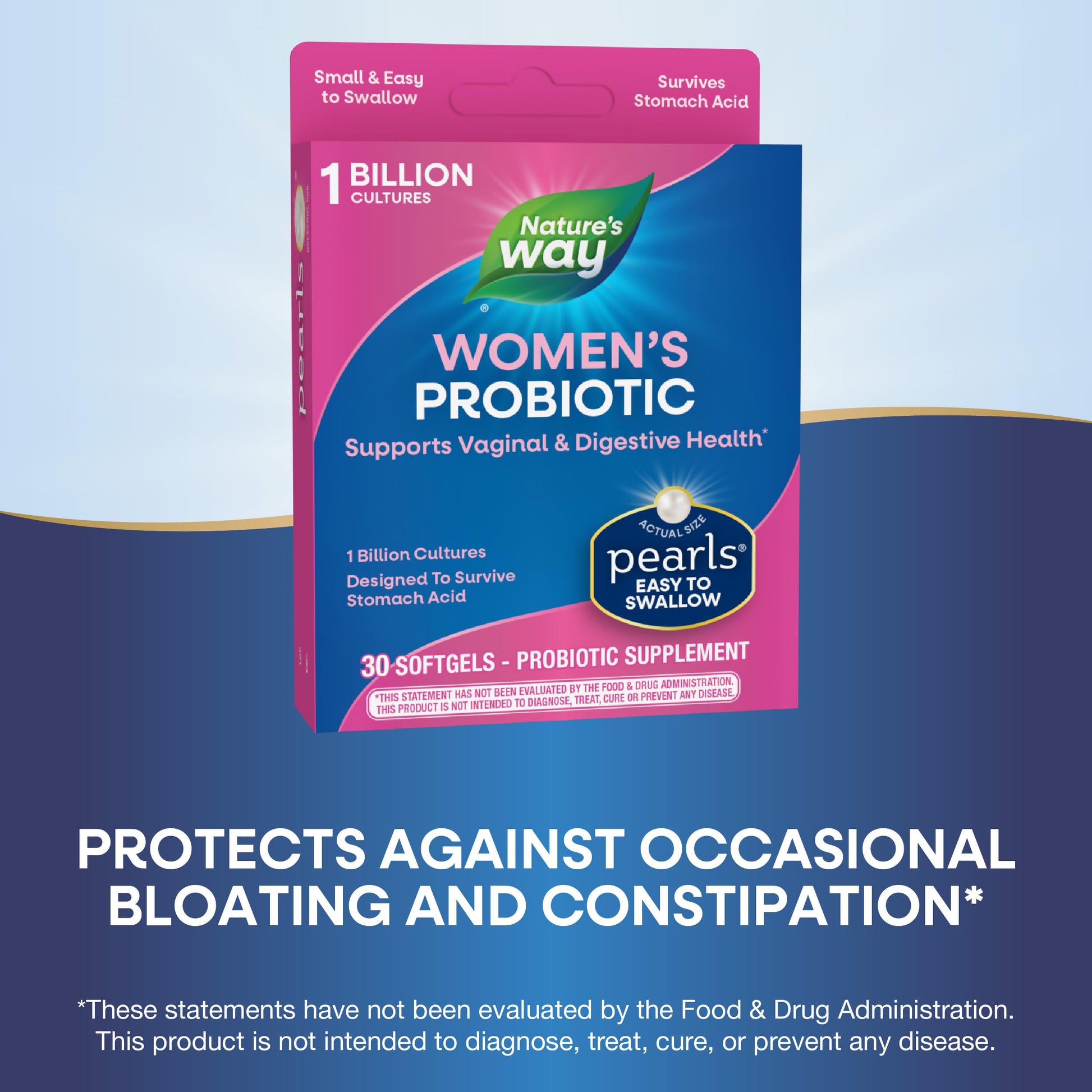 Nature's Way Women's Probiotic Pearls, Supports Vaginal and Digestive Health*, 1 Billion Live Cultures Nature's Way uk supplements