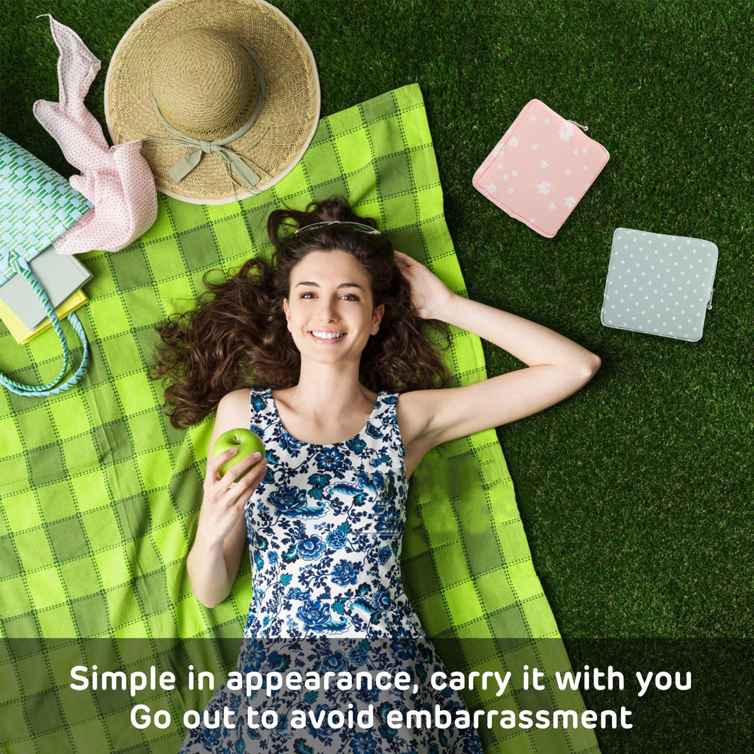 3Pcs Period Bag, Sanitary Pad Storage Bag Samll Period Pouch for Purse Cute Menstrual Period Bag Aster uk supplements