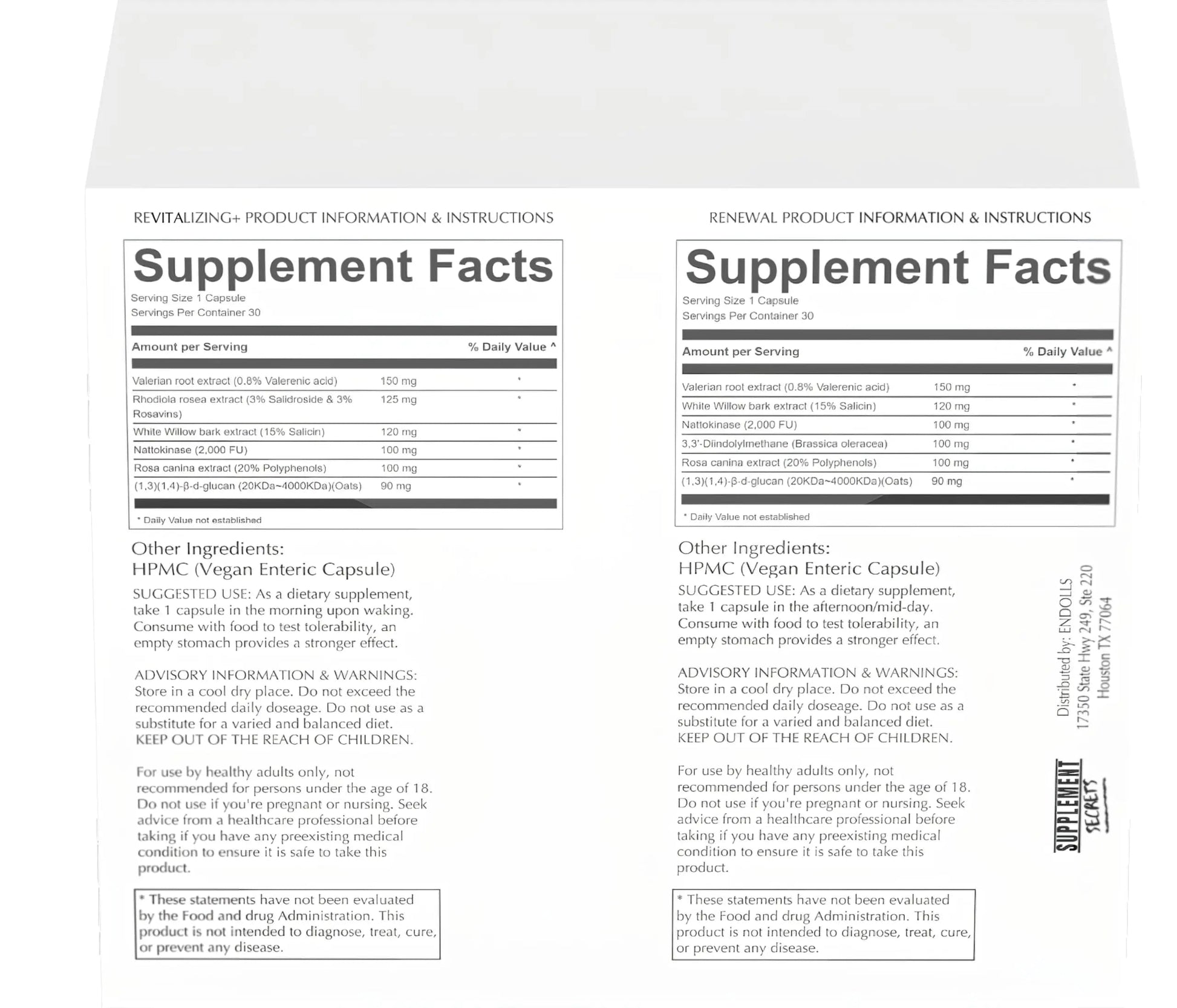 ENDOLLS Endo Warrior Natural Support ENDOLLS uk supplements