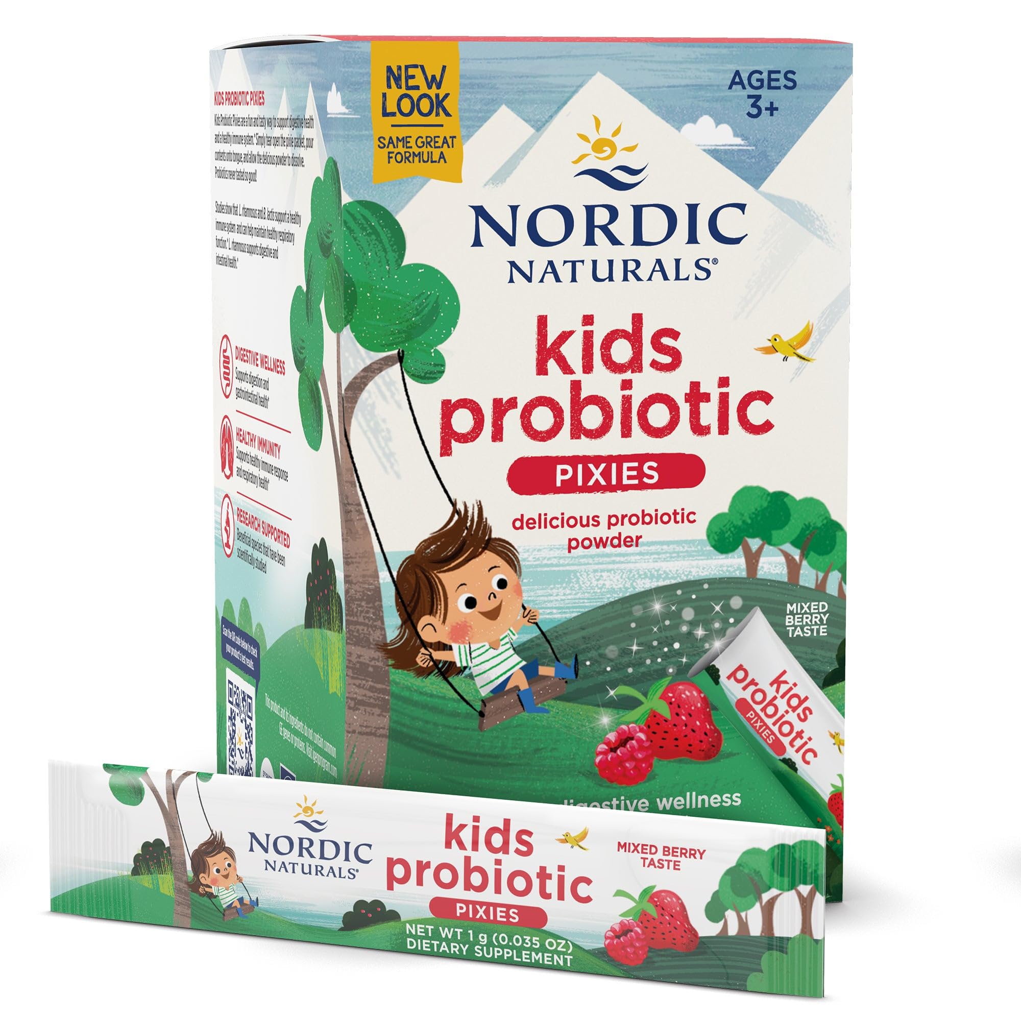 Nordic Naturals Children's Vegan Probiotic Powder Bundle - Baby’s Nordic Flora Probiotic Powder, Unflavored - 30 Packets - 4 Billion CFU Nordic Naturals uk supplements