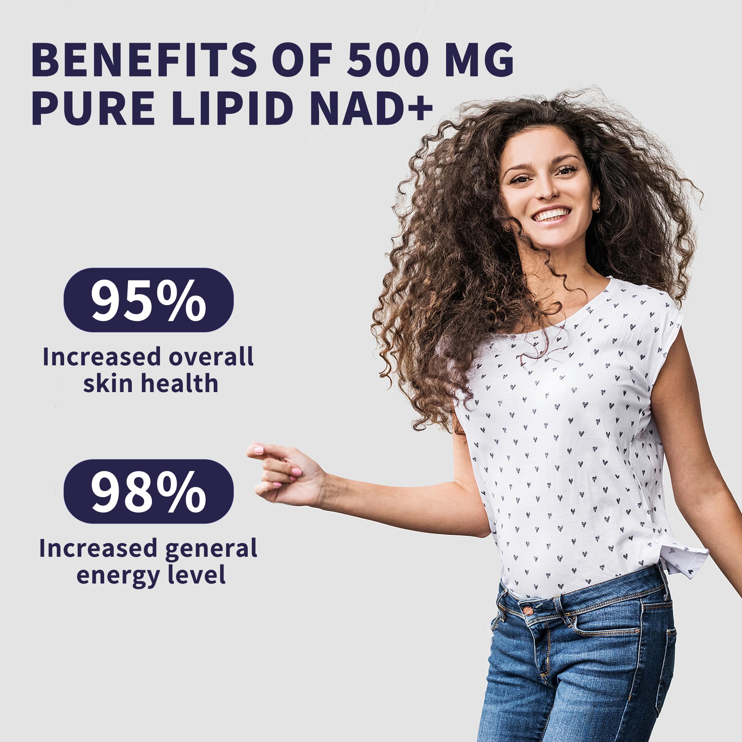 Women's NAD Liquid Supplement, Pure 500mg Liposomal NAD - Cell Regeneration，Energy Support, Vegan,Sugar Free，Additives Free Hudetex uk supplements