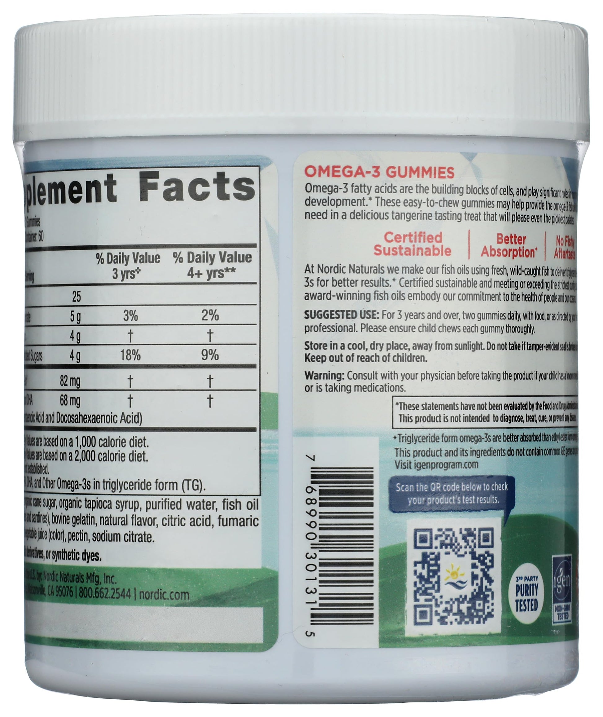 Nordic Naturals Nordic Omega 3 Gummies, 120 Ct Nordic Naturals uk supplements