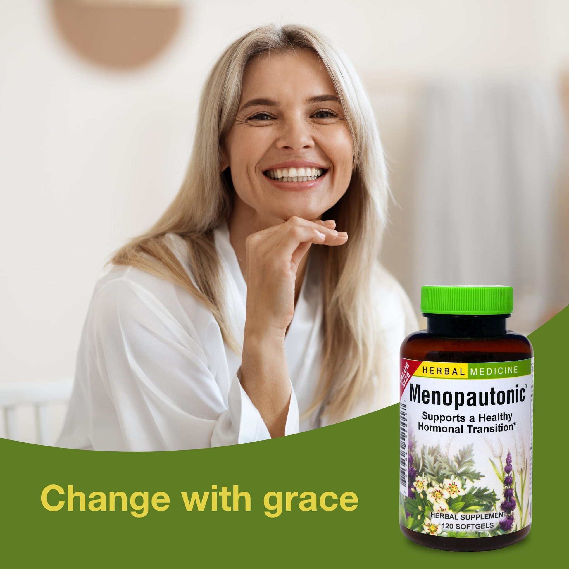 Herbs Etc. Menopautonic Softgels - Essential Supplement for Women - Hormonal Transition Support Supplement - Offers Menopausal Support with Dong Quai & Motherwort - 120 Softgels (120 Servings) Herbs Etc. uk supplements