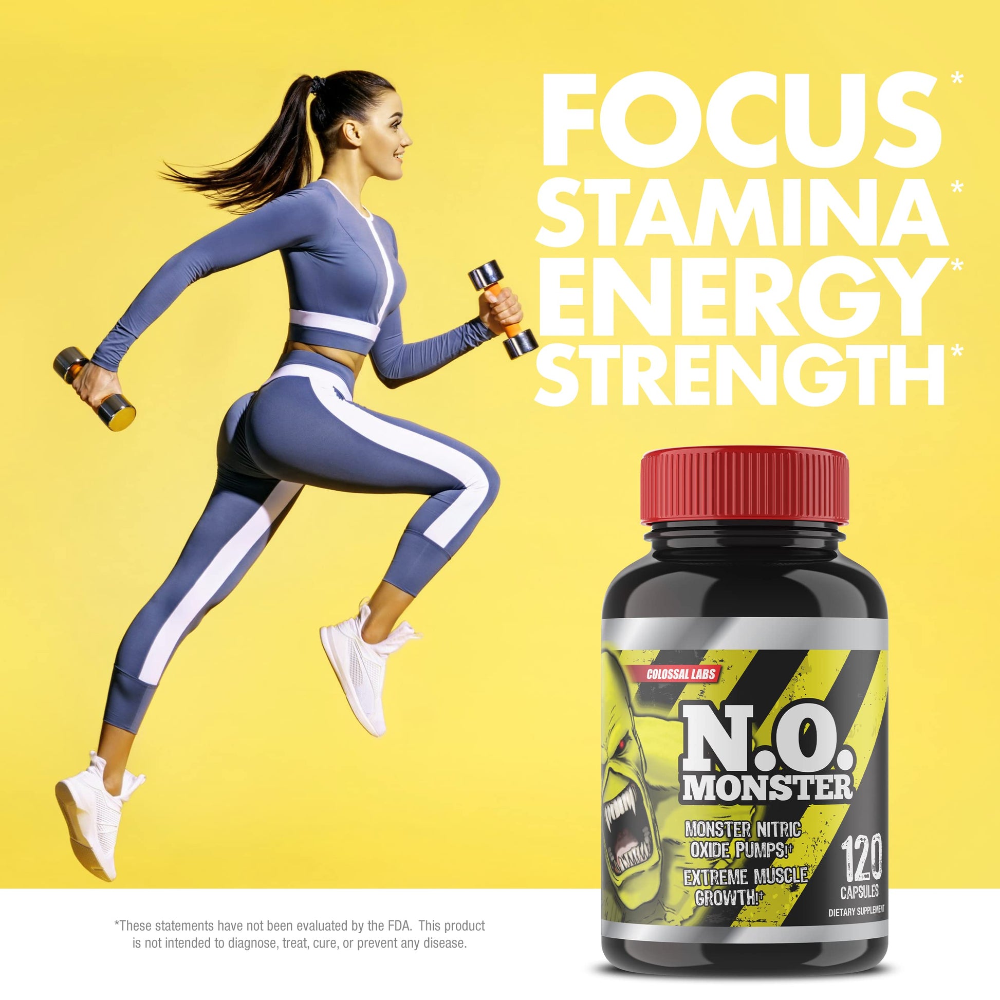Colossal Labs Nitric Oxide Booster with L-Arginine, Extreme Pumps to Build Strength Goliath Labs uk supplements