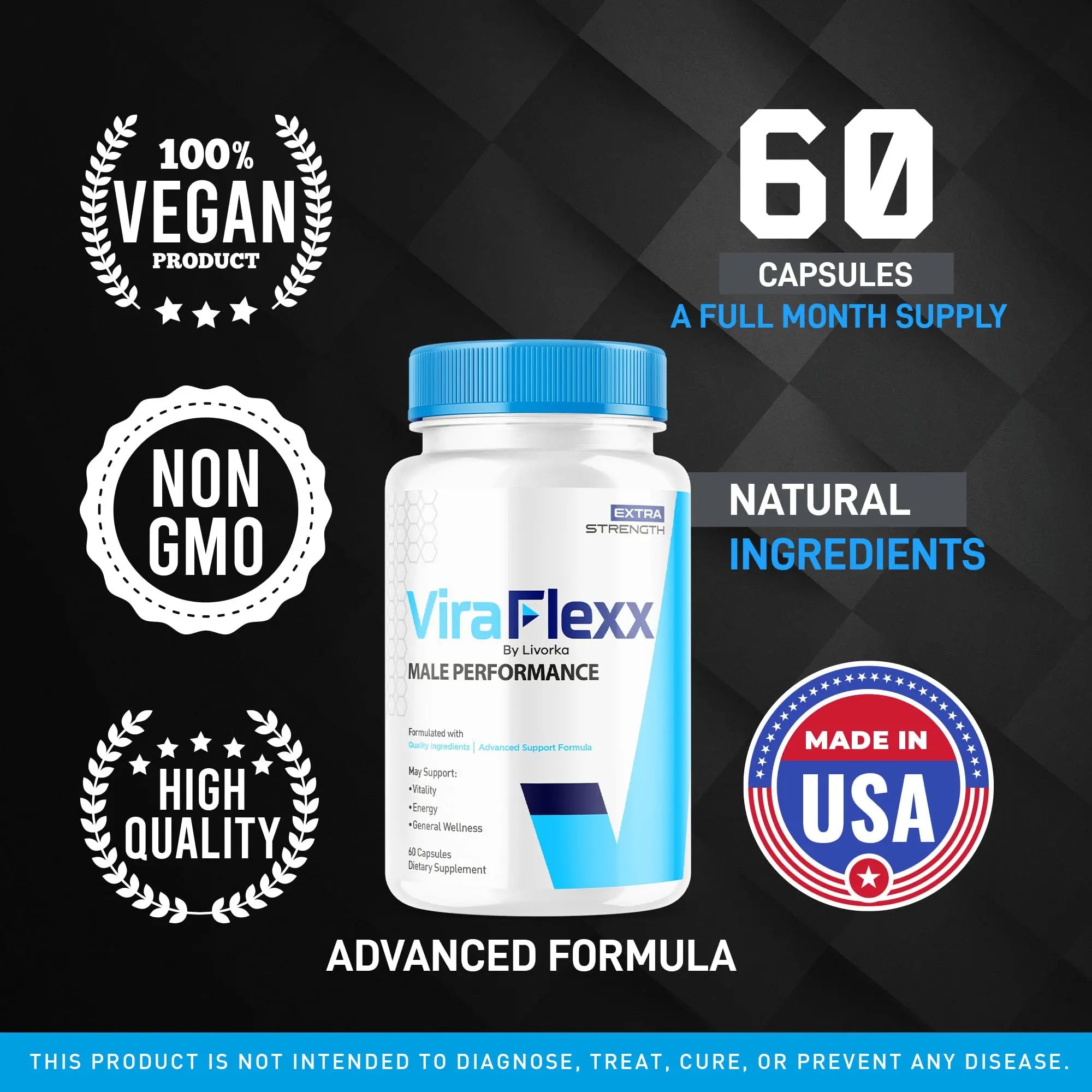 LIVORKA (3 Pack) ViraFlexx Capsules, ViraFlexx Advanced Support Formula Pills, Vira Flexx Pills (180 Capsules) LIVORKA uk supplements
