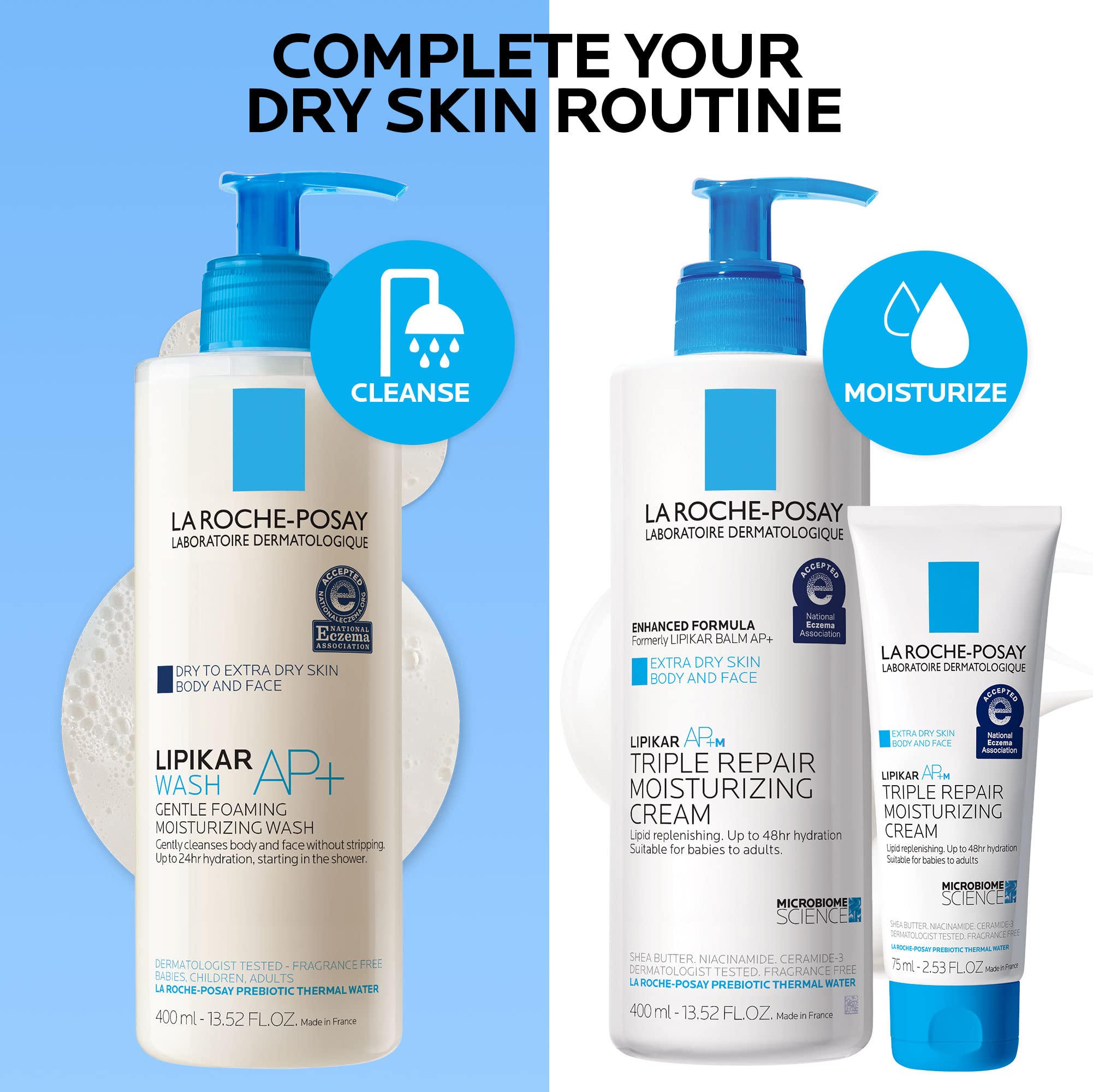 La Roche-Posay Lipikar Daily Repair Moisturizing Lotion Full Size & Travel La Roche-Posay uk supplements