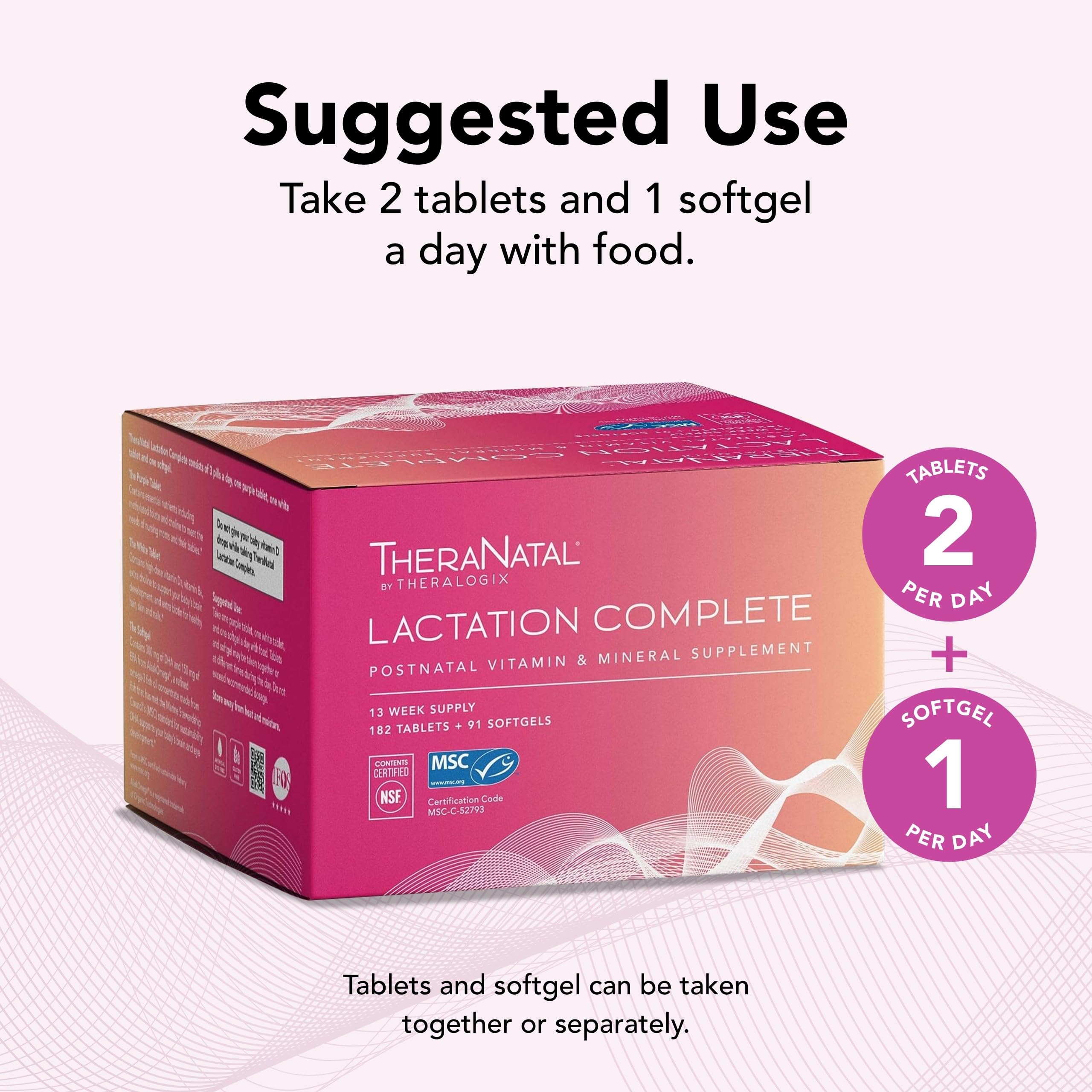 Theralogix TheraNatal Lactation Complete Postnatal Vitamin Supplement - 13-Week Theralogix uk supplements
