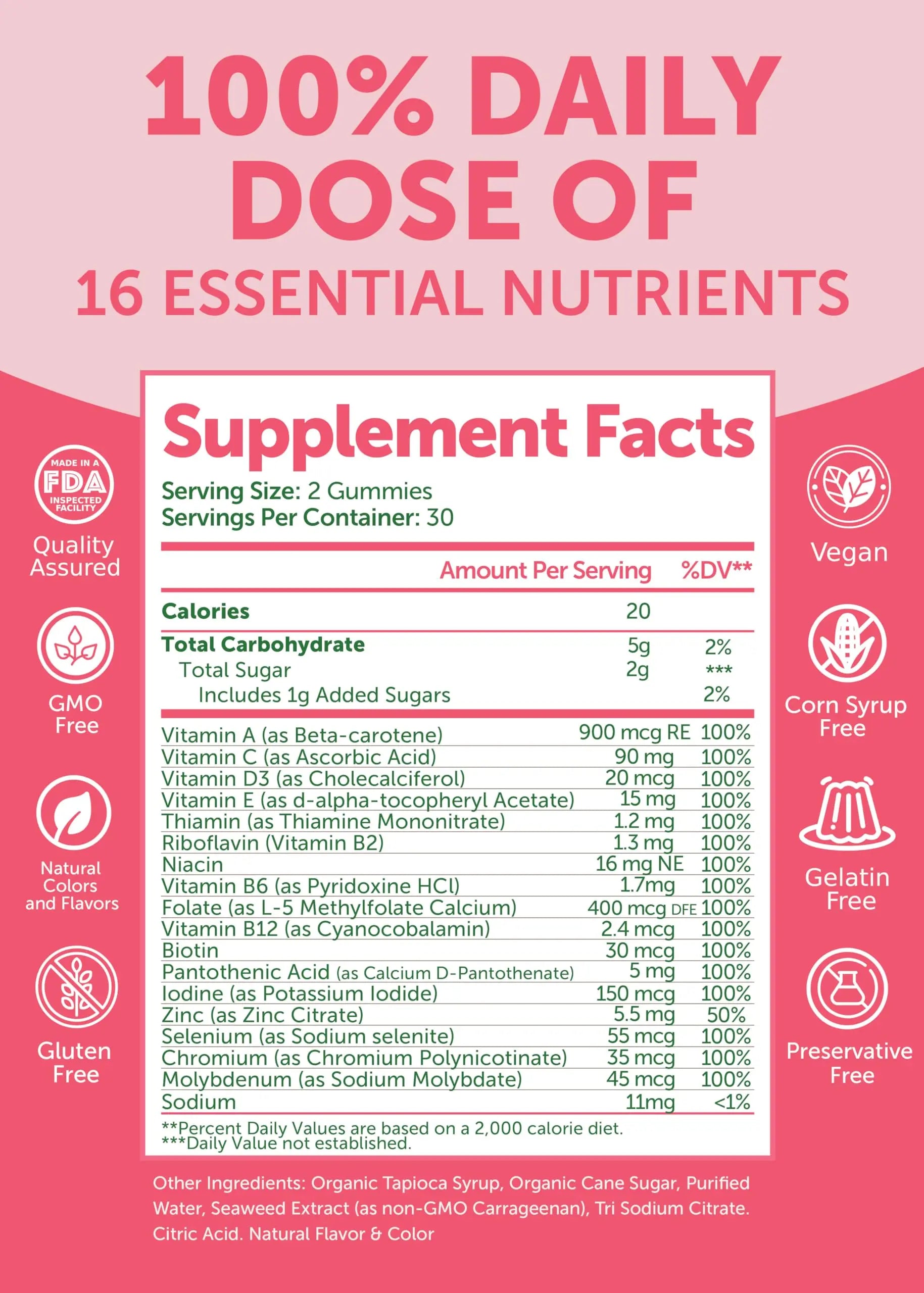 Lunakai USA Made Women’s Multi & Energy Gummies Bundle – 16 Essential Nutrients & B12 – 60 Ct Each Lunakai uk supplements