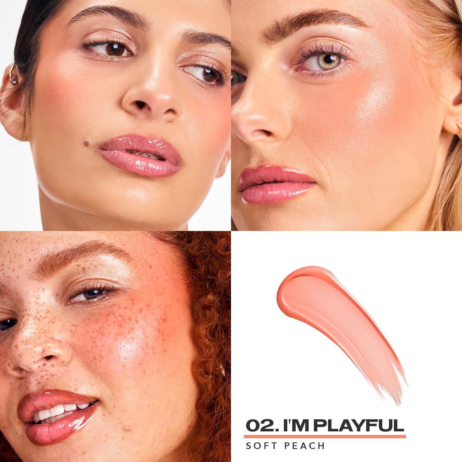Sacheu Cheek STAY-N Liquid Blush for Cheeks — High Pigment, Buildable, Lightweight Cream Blush for Dewy & Radiant Flushed Cheeks — Long-lasting & Cruelty Free, I'm Playful Sacheu uk supplements