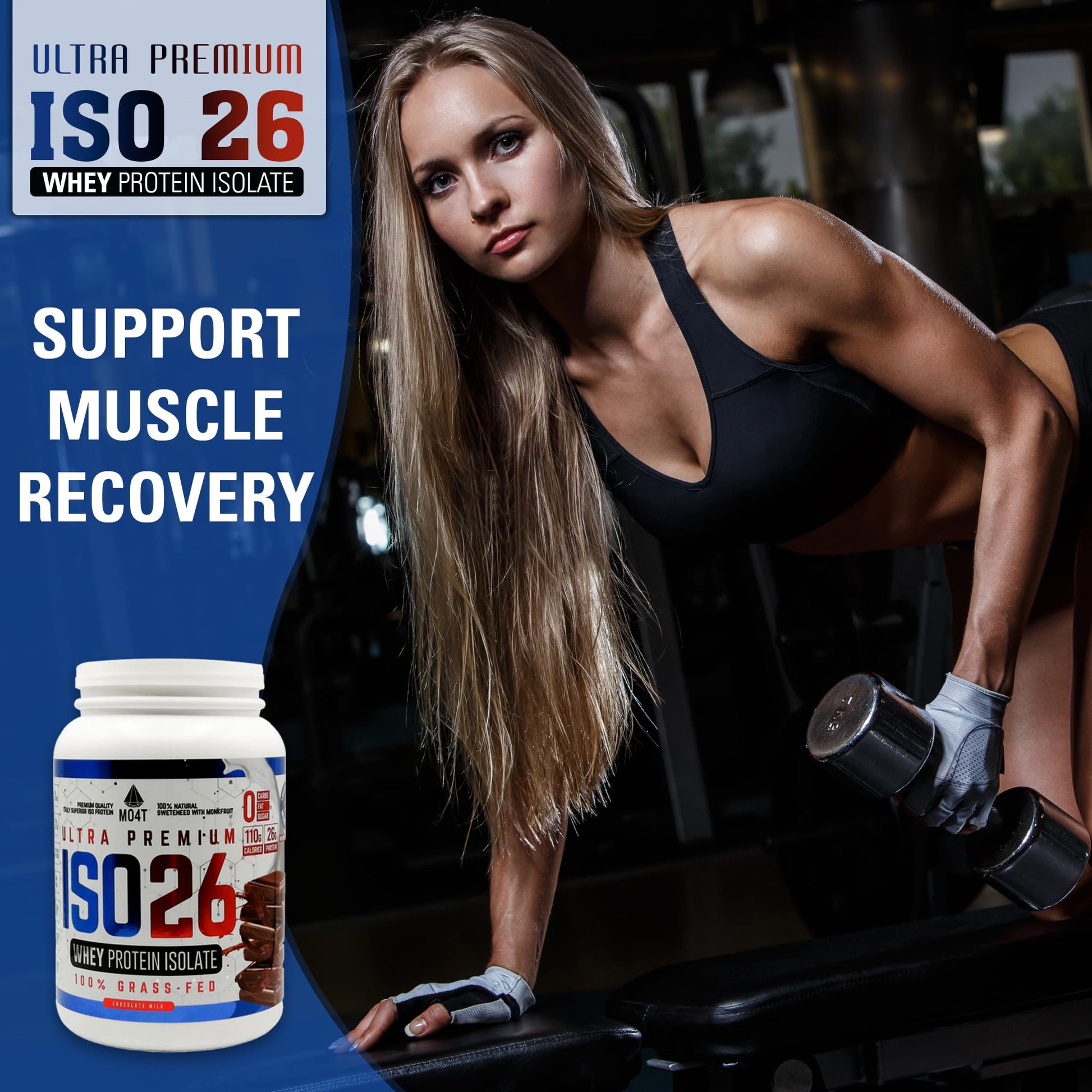 MOMOF4TRANSFORM MO4T Grass Fed Whey Protein Isolate Powder, Naturally Sweetened MOMOF4TRANSFORM uk supplements