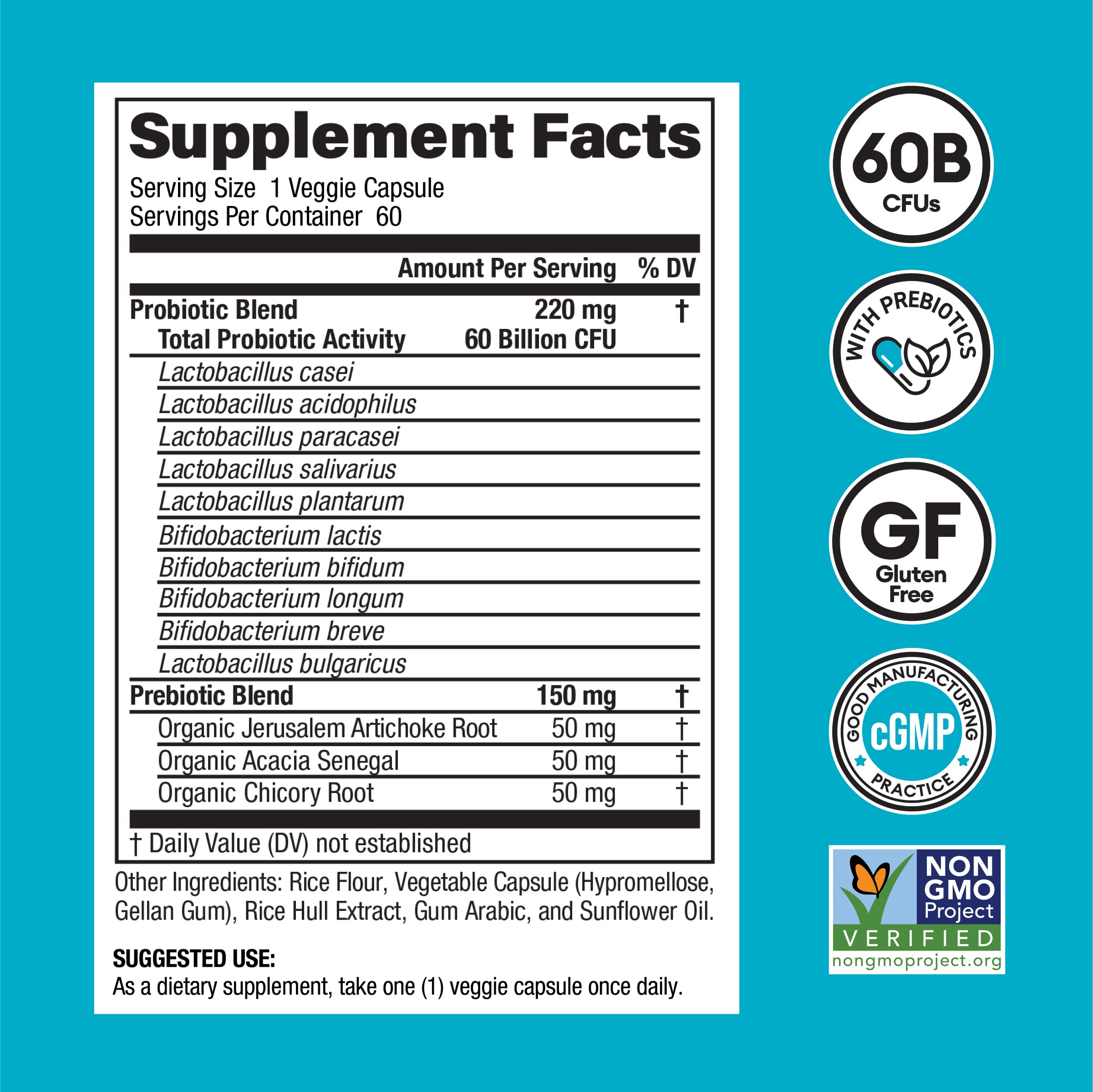 Physician's CHOICE Probiotics 60 Billion CFU - 10 Strains + Organic, 60ct Physician's CHOICE uk supplements