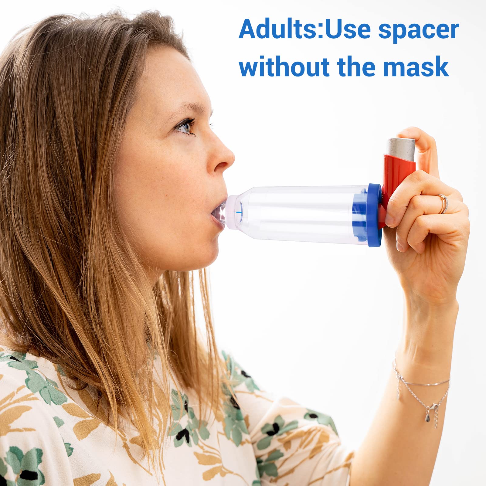 Fivepropy Handheld Spacer for Kids and Adults Includes Child Mask & Adult Blue Fivepropy uk supplements