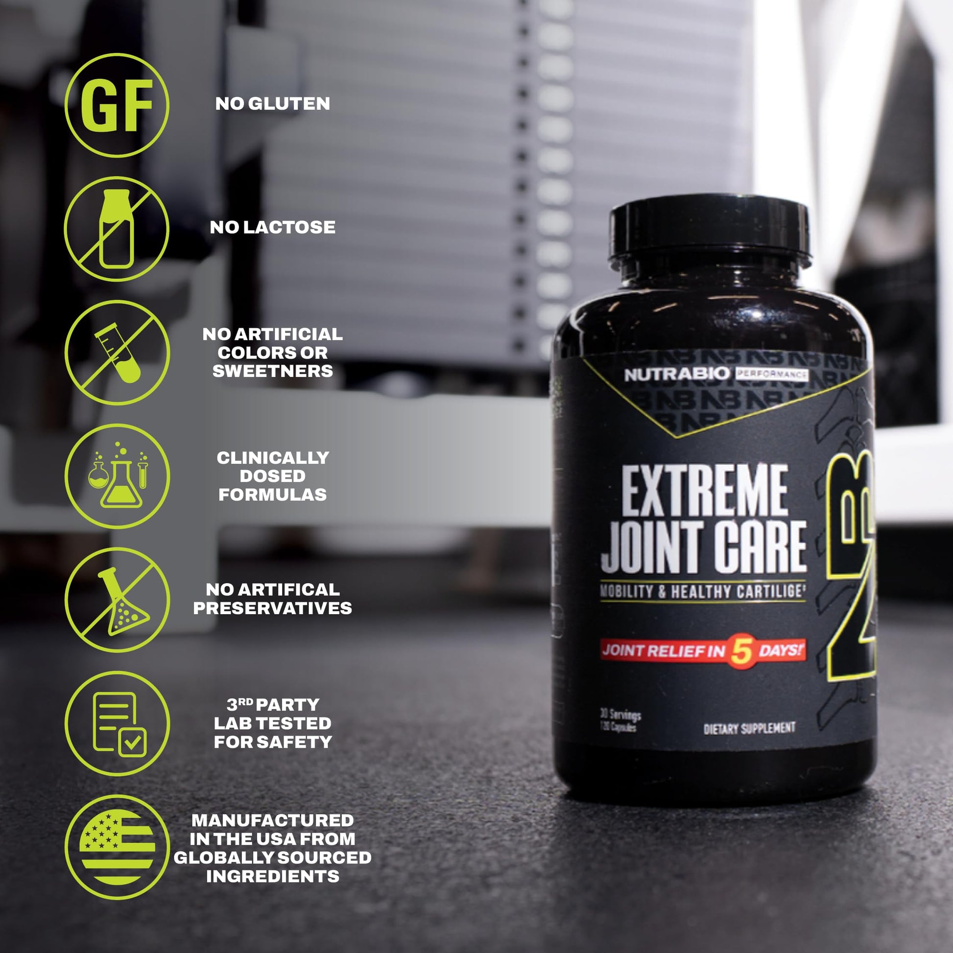 NutraBio Extreme Joint Care - Joint Support Supplement - Joint Health Supplement, Supports Joints, Mobility, and Cartilage - 120 Capsules NutraBio uk supplements