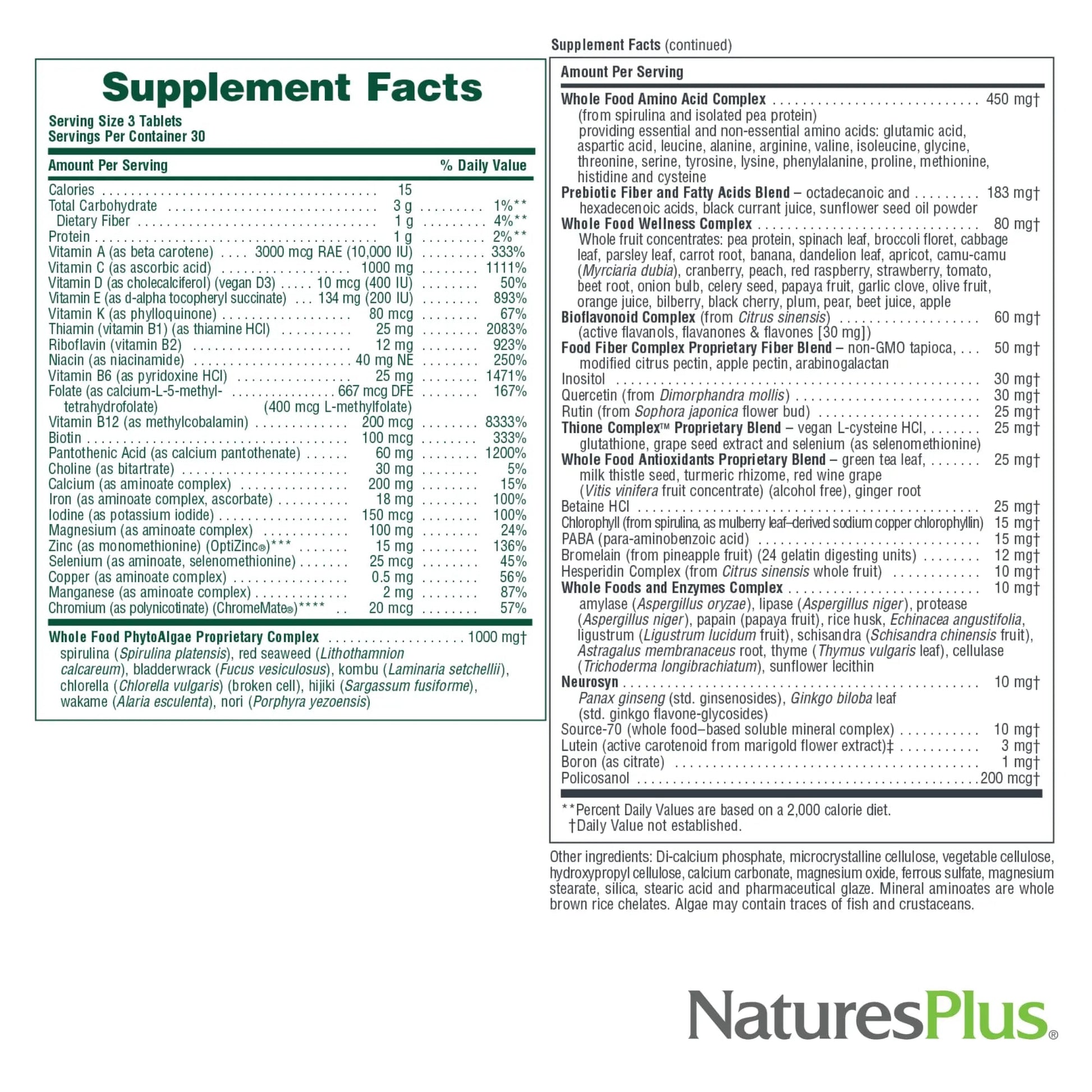 NaturesPlus Ultra Source of Life Multivitamin - 90 Tablets - Supports Immune Health, Energy & Overall Well-Being - with Lutein & Vitamin D3 Aus Healthcare uk supplements