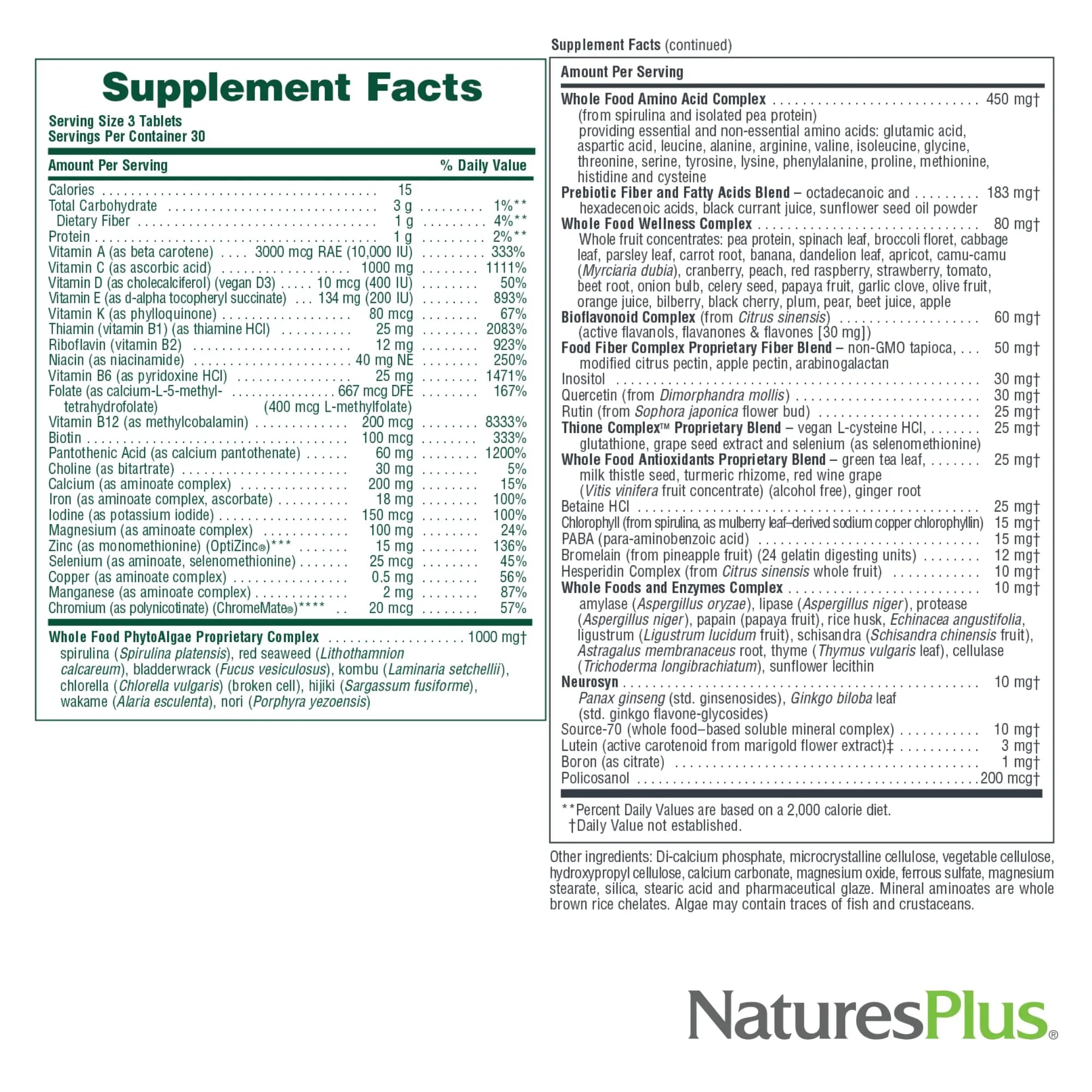 NaturesPlus Ultra Source of Life Multivitamin - 90 Tablets - Supports Immune Health, Energy & Overall Well-Being - with Lutein & Vitamin D3 Aus Healthcare uk supplements