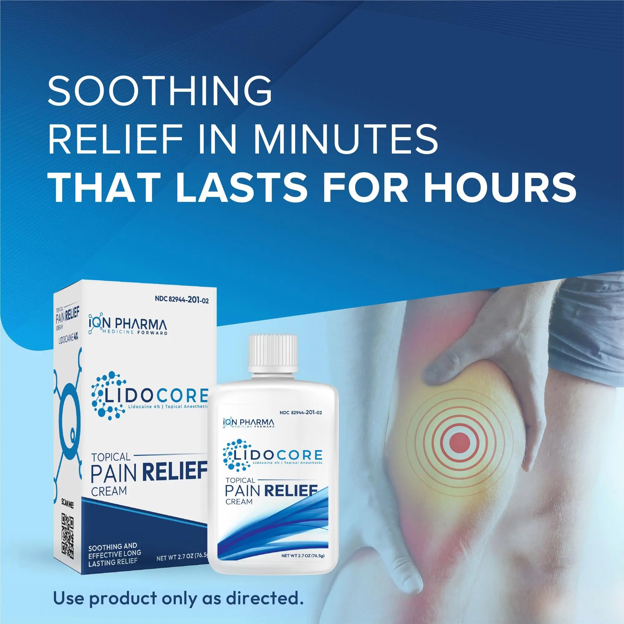 Lidocore Pain Relief Cream with 4% Lidocaine | Maximum Strength OTC | Safe & Compliant formula | Minor cuts, scrapes, insect bites, cold sores | Non-Greasy, Odor-free, Fragrance-Free | 2.7 oz (76.5 g) Lidocore uk supplements