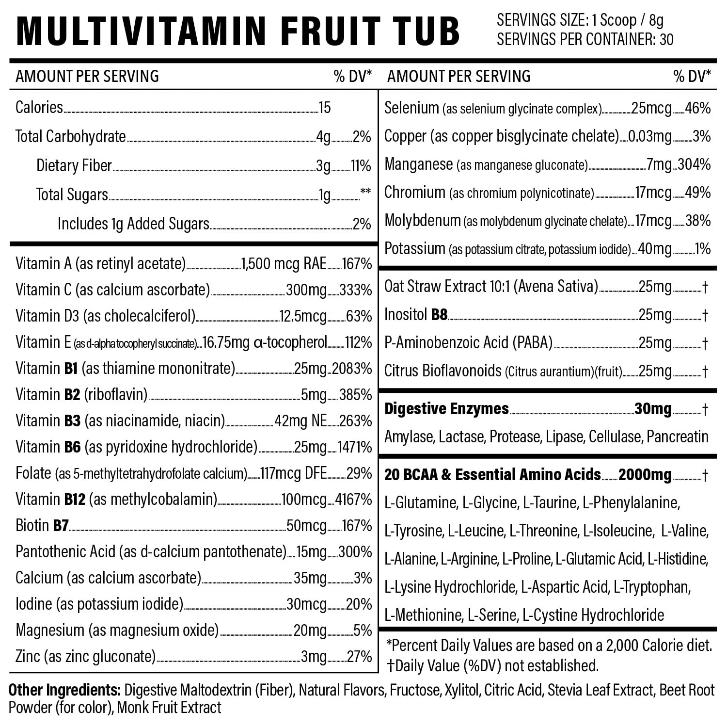 Sport Formula 99 Multivitamin Powder - Drink Mix for Men Women BCAA Amino Acids Won’t Upset Your Stomach - Keto Vegan Multivitamin Fruit Punch - Electrolytes Super B Complex Digestive Enzyme Sport Formula 99 uk supplements