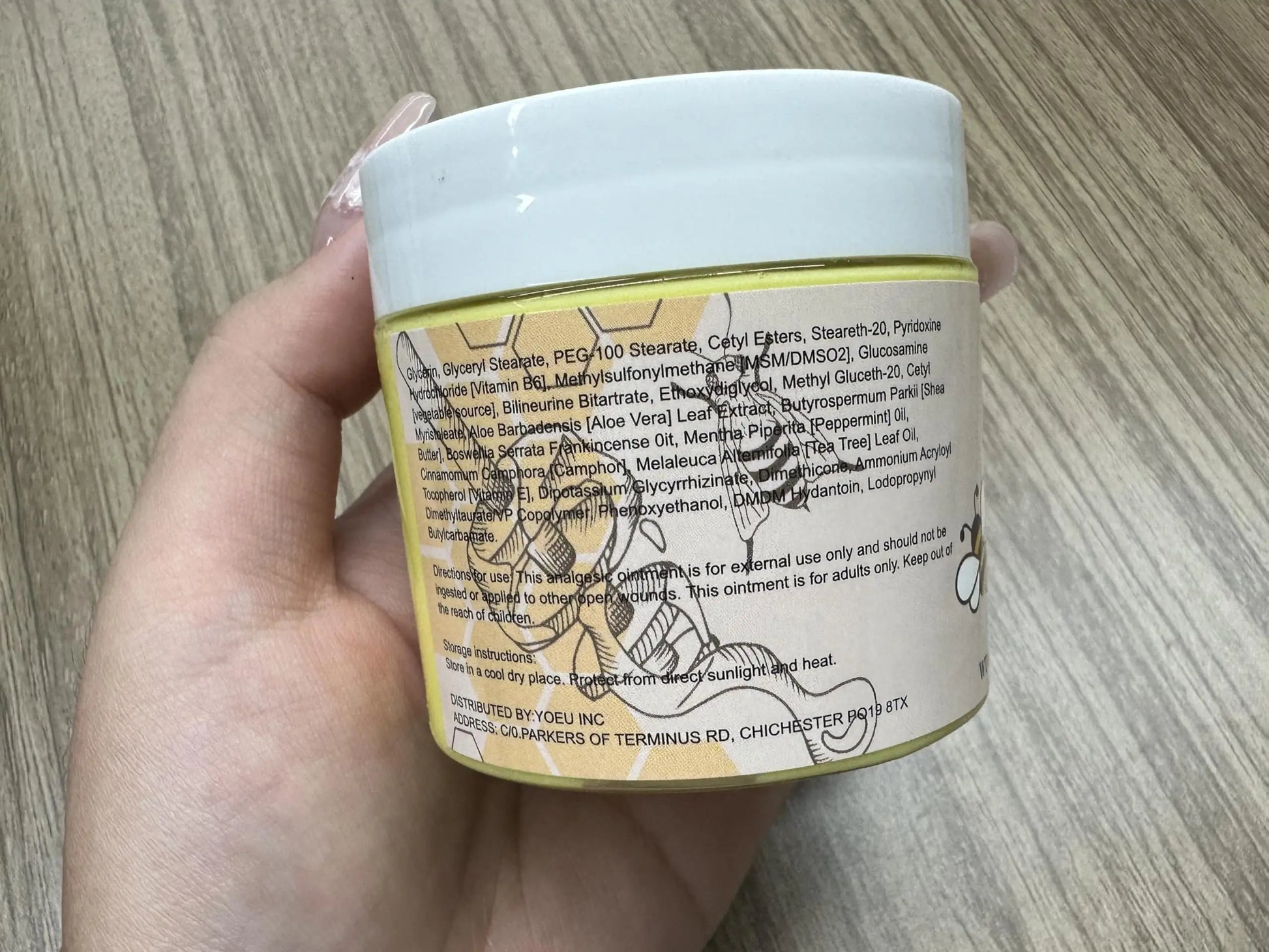 Natural Organic Bee Venom Muscle & Joint Cream, Extra Effective Muscle & Joint Care, for Neck, Hand, Feet, Knee, Muscles, Shoulder, Wrist, Elbow, Ankle, Foot Aches, Arnica, Vitamin B6 KOKOMAANE uk supplements