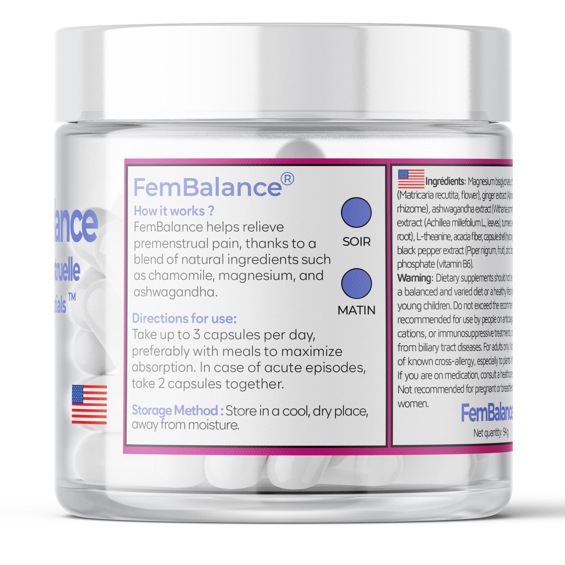 BioEssentials FemBalance® – Women’s Hormone Balance Supplement for PMS Support & Menstrual Cramp Relief - Ashwagandha, Magnesium & Chamomile for Hormonal Balance, Mood & Energy – 90 Vegan Capsules BioEssentials uk supplements