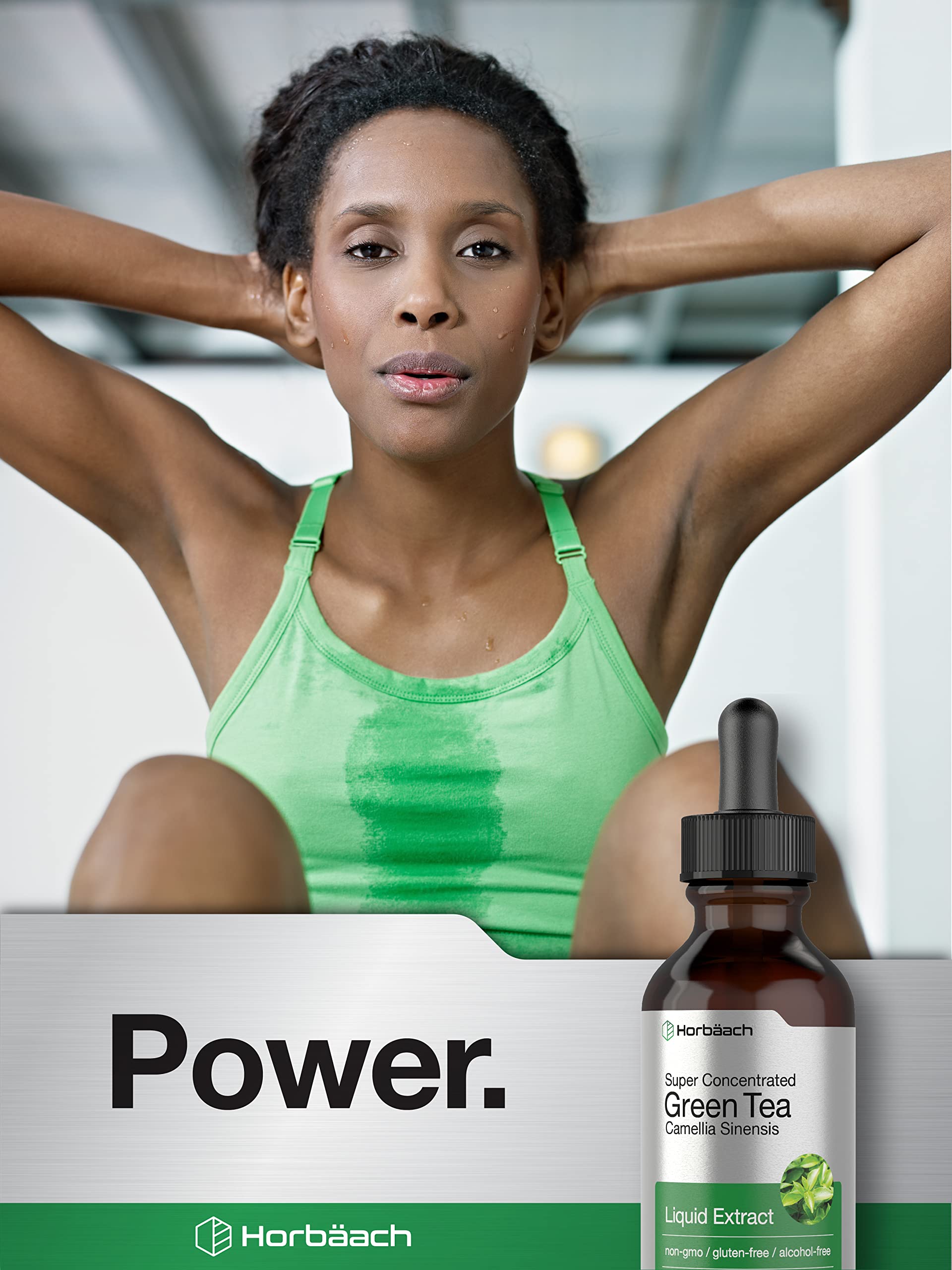 Green Tea Extract Liquid | 2 Fl Oz | Alcohol Free, Vegetarian Tincture | Super Concentrated Horbäach uk supplements