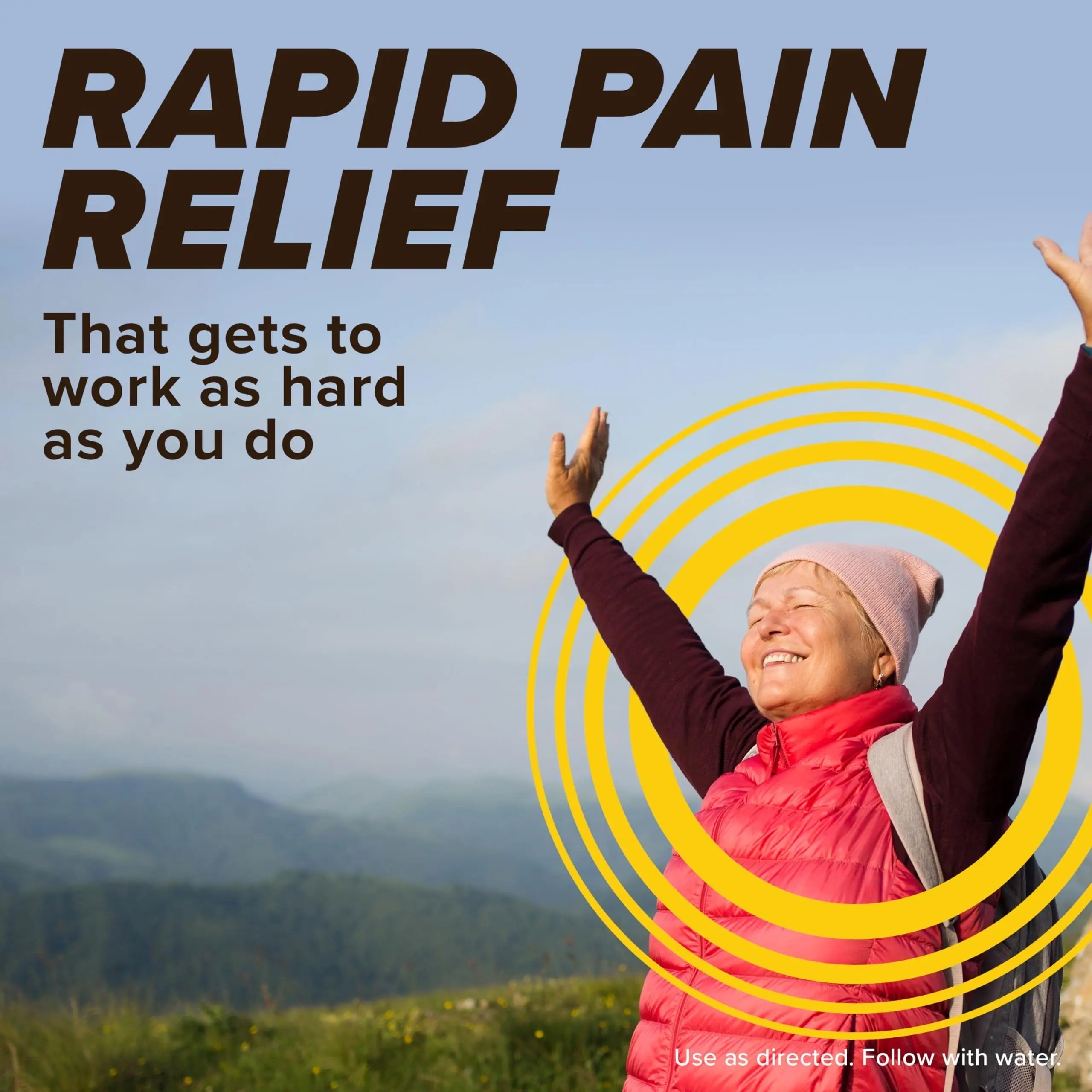 Bayer® Rapid Relief, Dissolvable Raspberry Flavor, Powder Packs with Aspirin & Caffeine, Fast Acting Headache Relief, Muscle and Body Pain Reliever, 20ct Bayer uk supplements