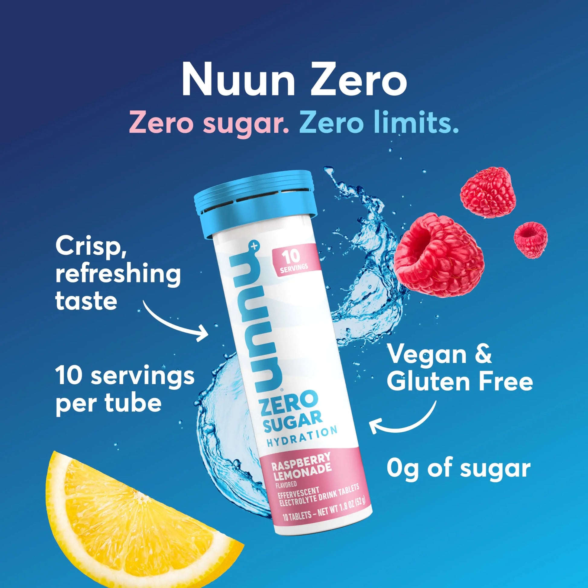 Nuun Zero Sugar Hydration Electrolyte Tablets - Sodium, Potassium, Chloride, Calcium, Magnesium, Light & Delicious Fruit Flavors, No Sugar, Gluten Free, Vegan, Nuun uk supplements